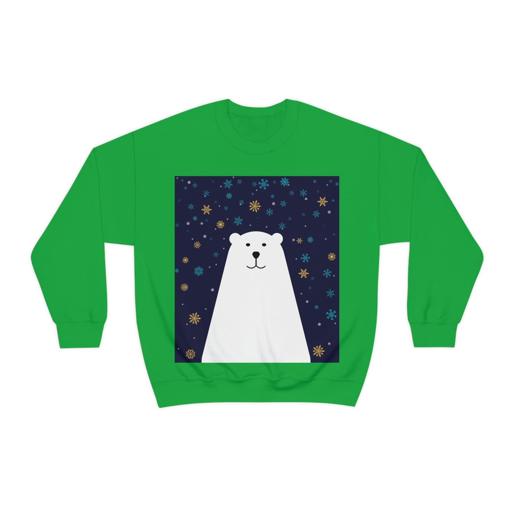 Polar Bear Arctic Art Unisex Heavy Blend™ Crewneck Sweatshirt Ichaku [Perfect Gifts Selection]