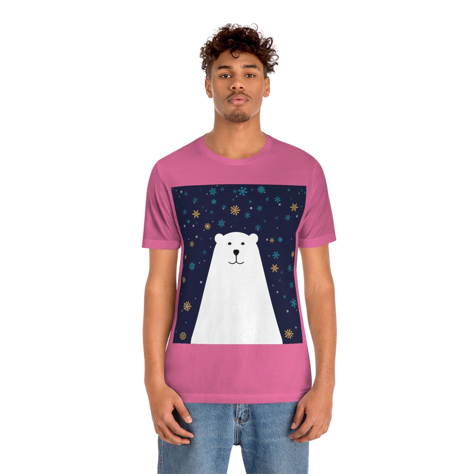 Polar Bear Arctic Art Unisex Jersey Short Sleeve T-Shirt Ichaku [Perfect Gifts Selection]