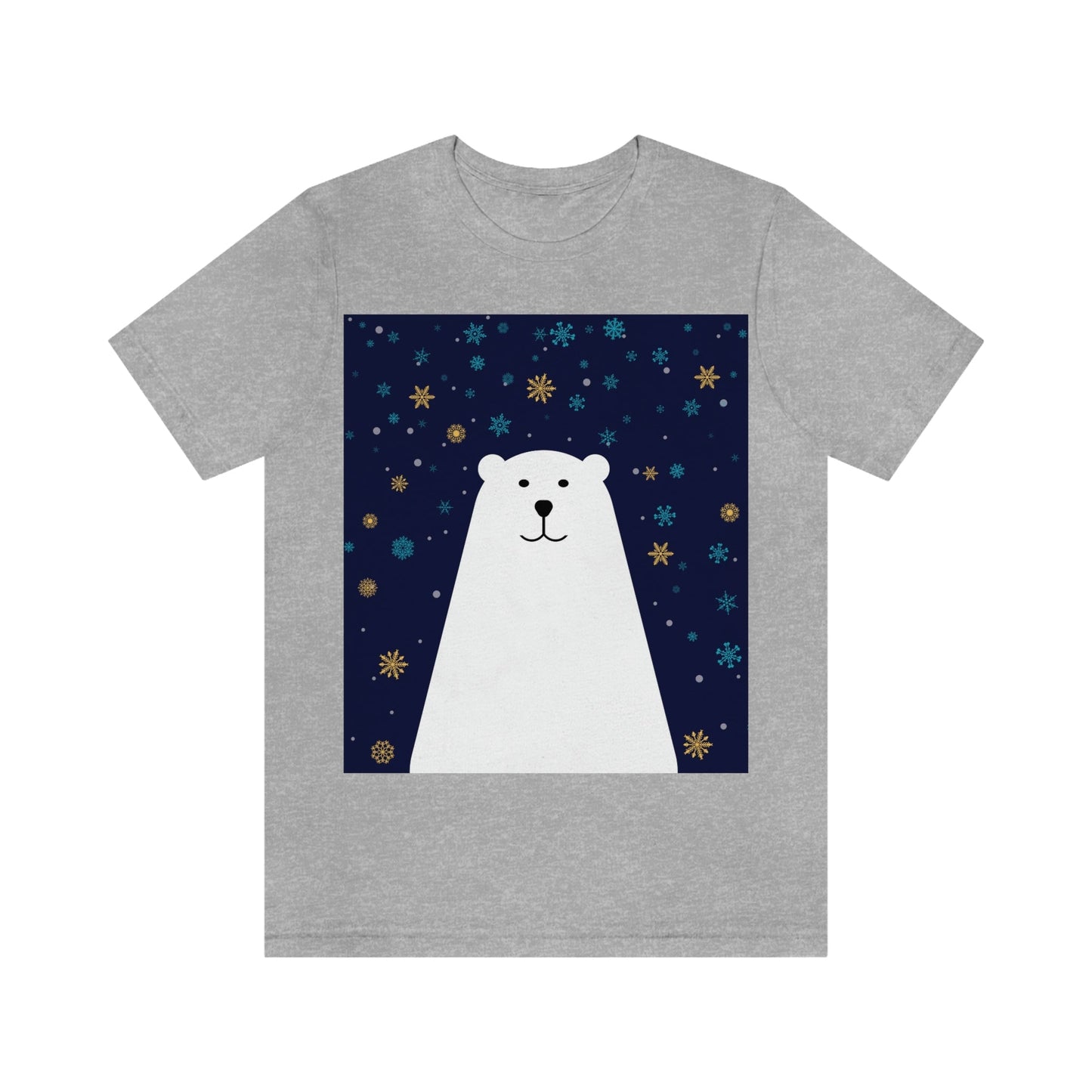 Polar Bear Arctic Art Unisex Jersey Short Sleeve T-Shirt Ichaku [Perfect Gifts Selection]