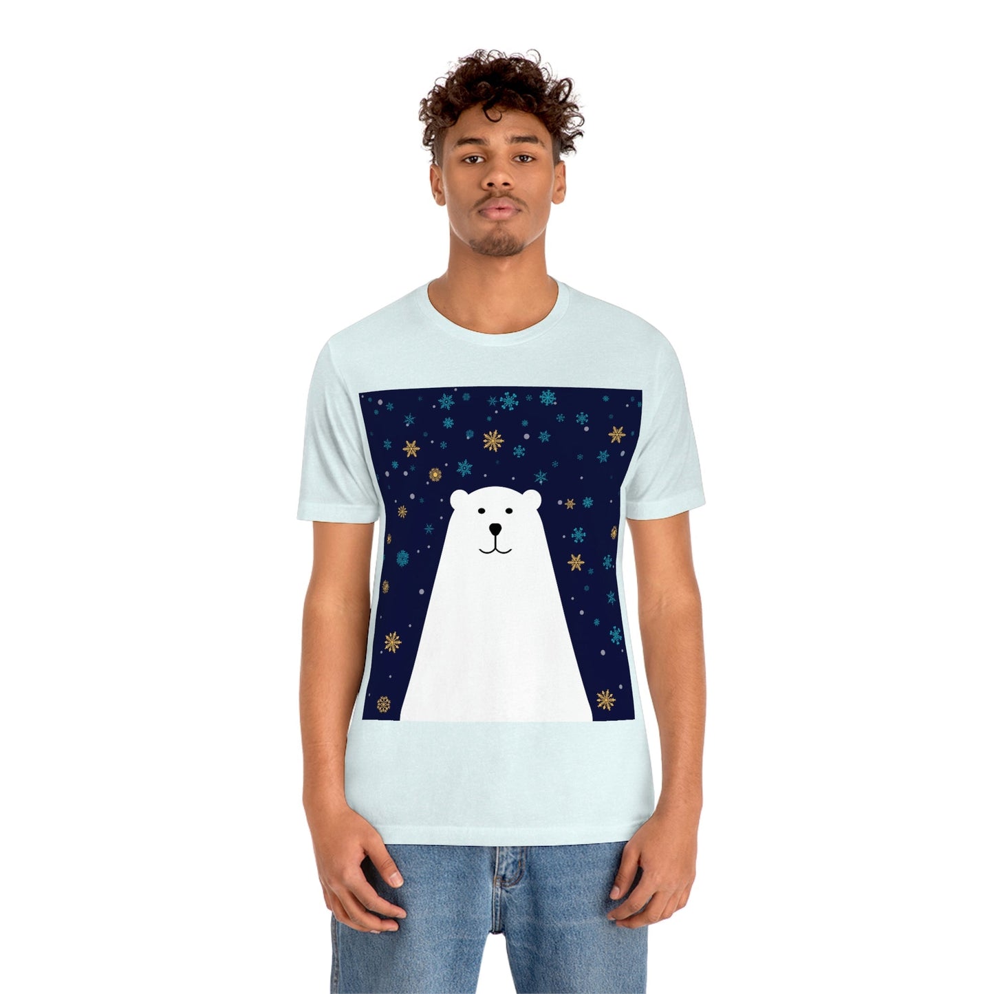 Polar Bear Arctic Art Unisex Jersey Short Sleeve T-Shirt Ichaku [Perfect Gifts Selection]