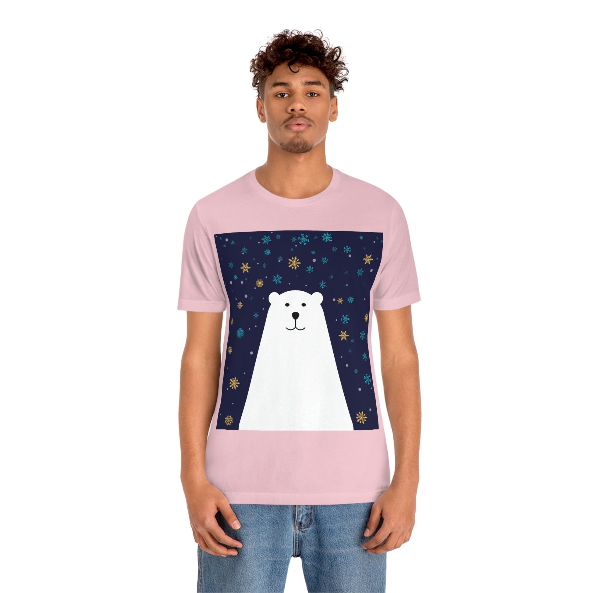 Polar Bear Arctic Art Unisex Jersey Short Sleeve T-Shirt Ichaku [Perfect Gifts Selection]