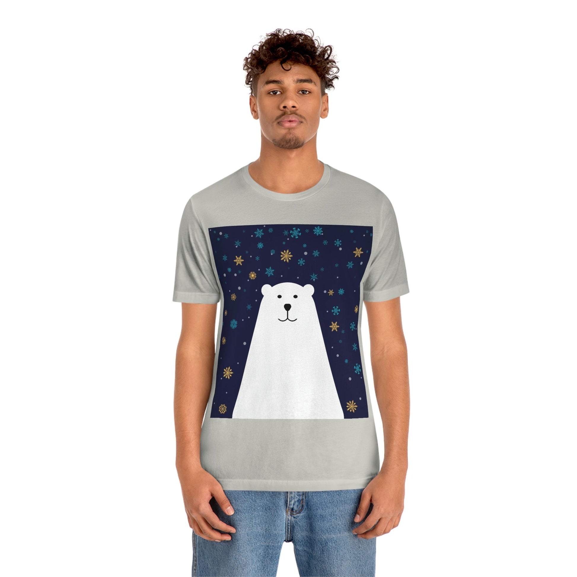 Polar Bear Arctic Art Unisex Jersey Short Sleeve T-Shirt Ichaku [Perfect Gifts Selection]