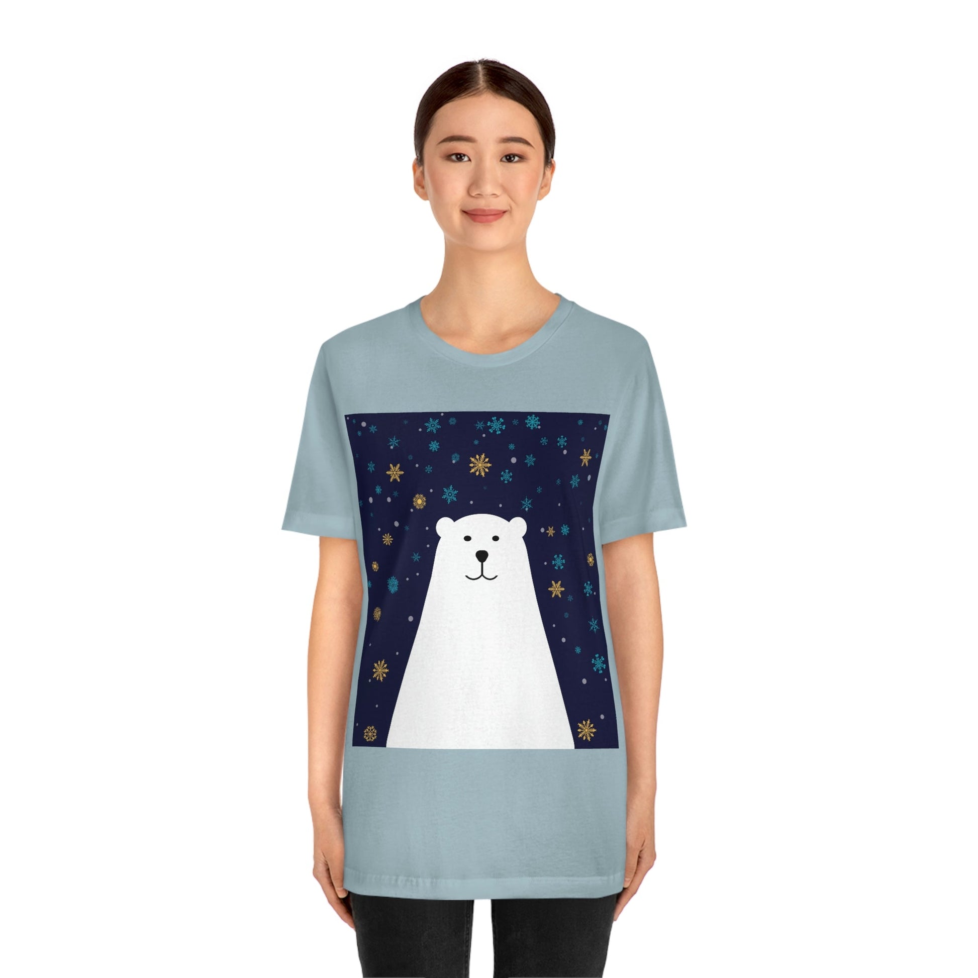 Polar Bear Arctic Art Unisex Jersey Short Sleeve T-Shirt Ichaku [Perfect Gifts Selection]