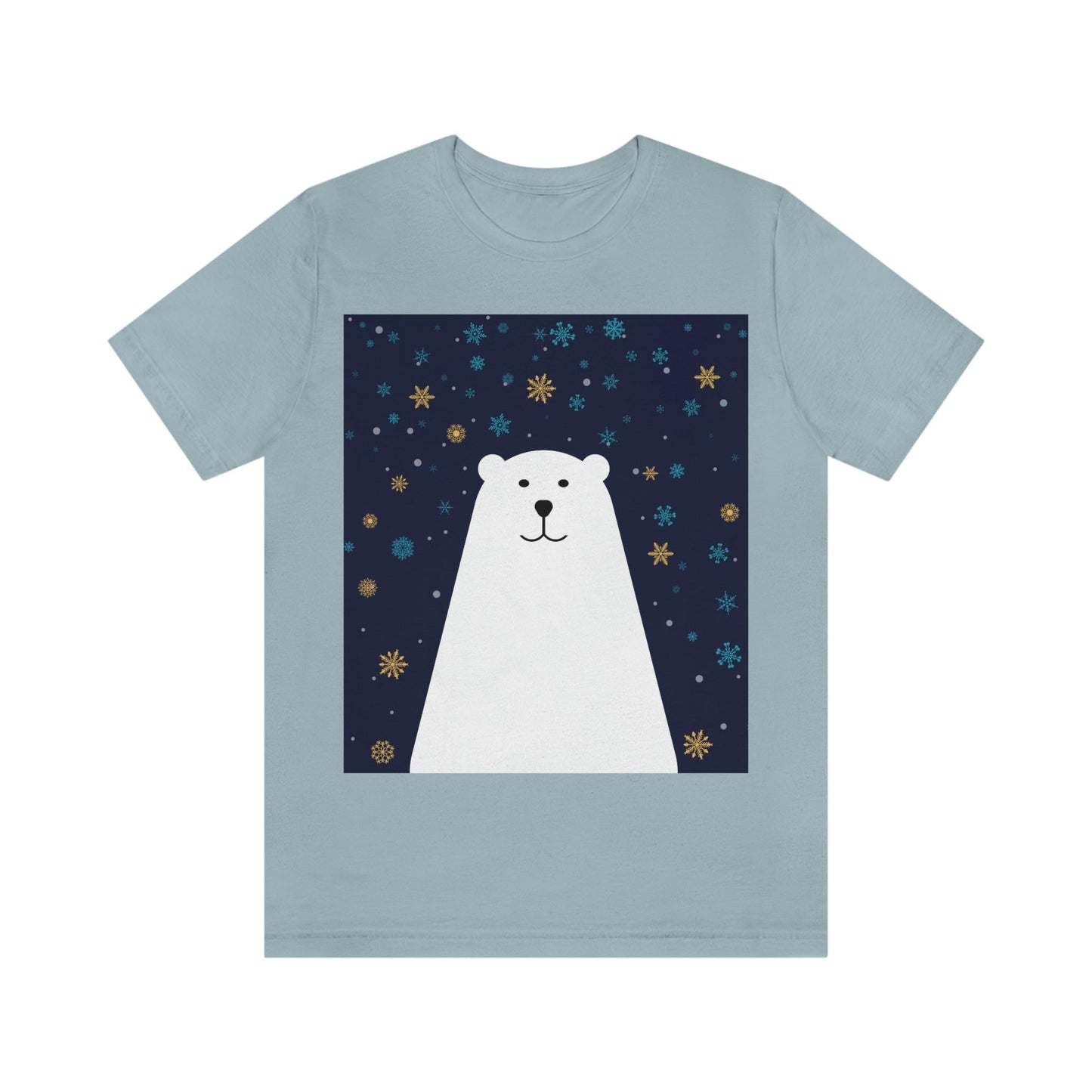 Polar Bear Arctic Art Unisex Jersey Short Sleeve T-Shirt Ichaku [Perfect Gifts Selection]