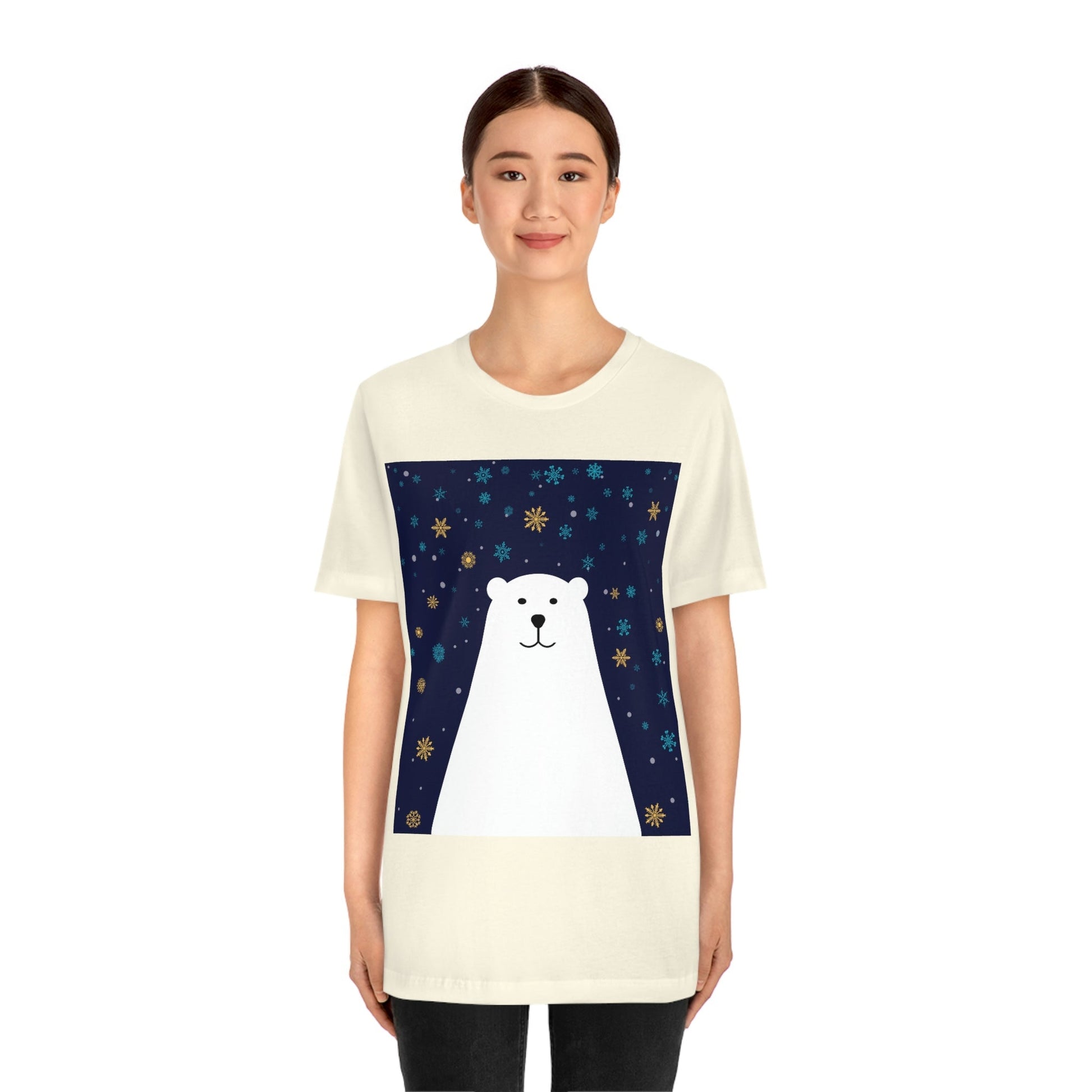 Polar Bear Arctic Art Unisex Jersey Short Sleeve T-Shirt Ichaku [Perfect Gifts Selection]