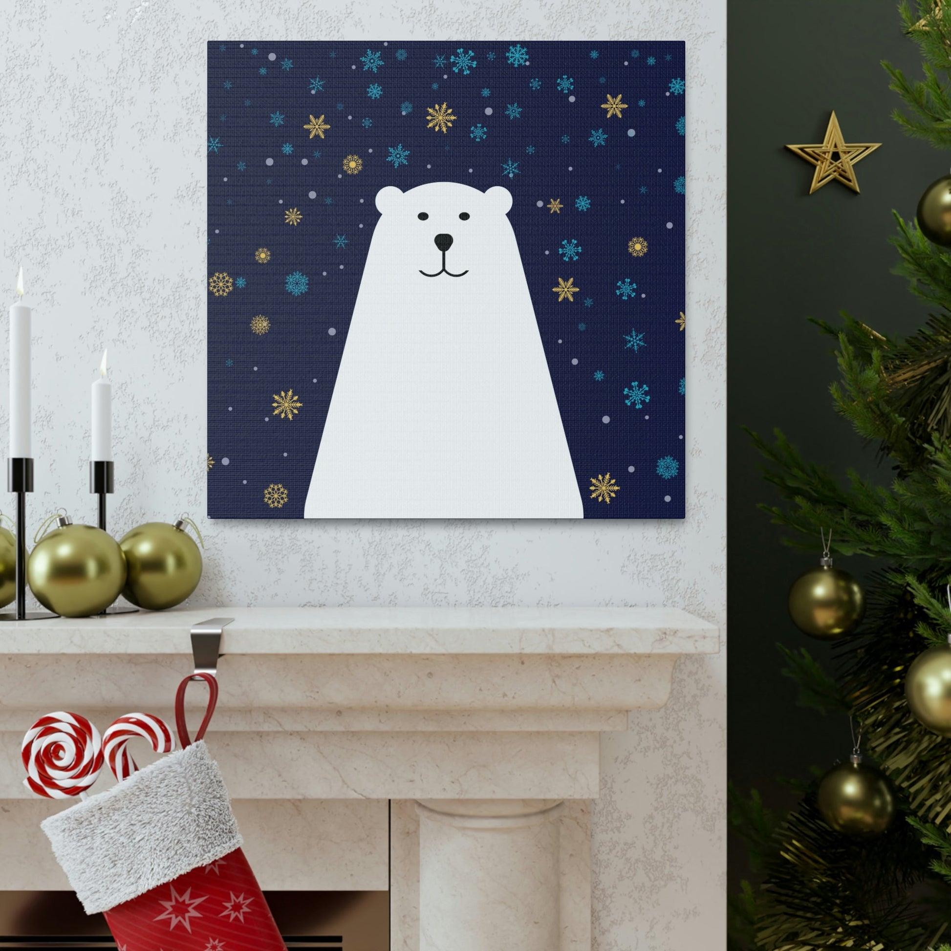 Polar Bear Arctic Classic Art Canvas Gallery Wraps Ichaku [Perfect Gifts Selection]