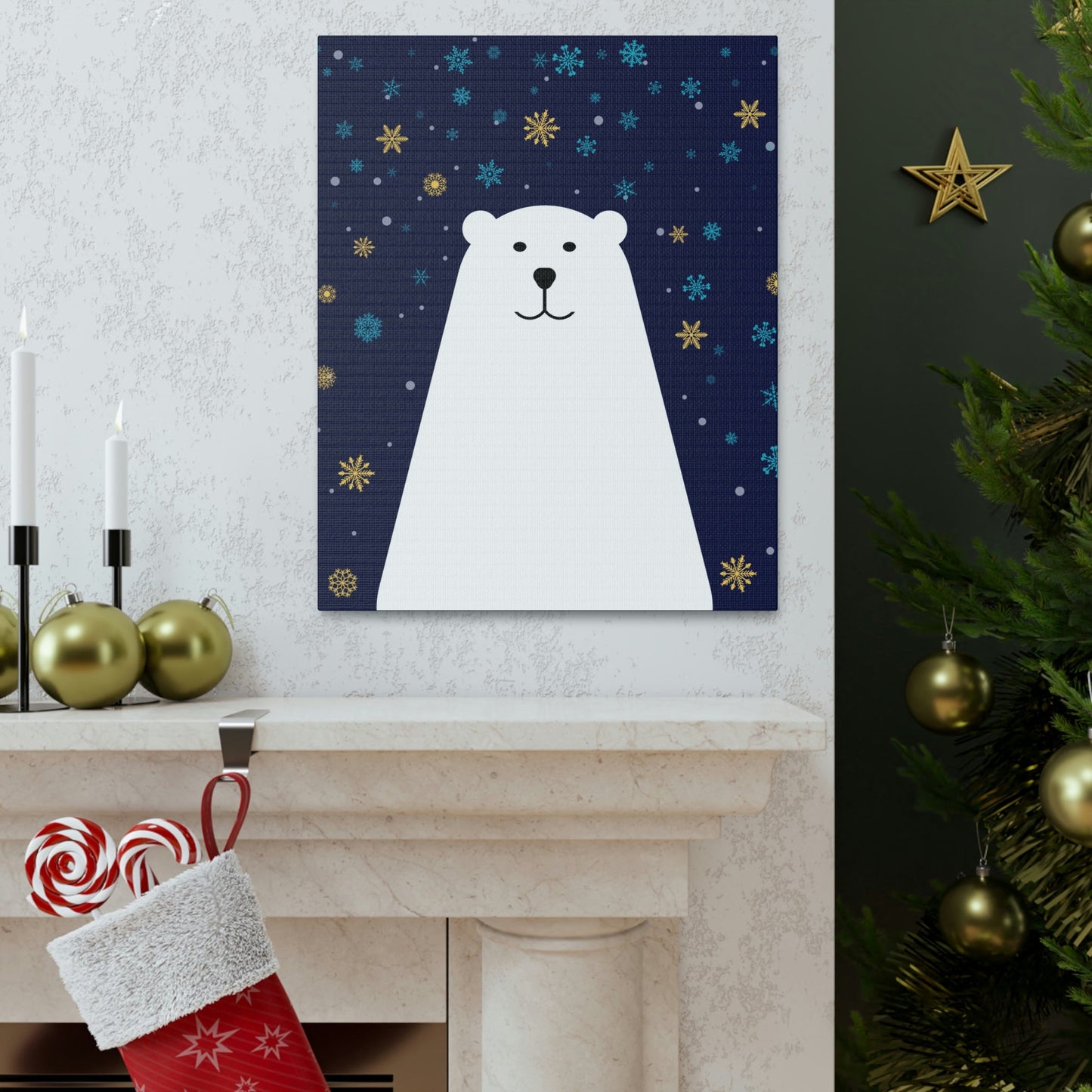 Polar Bear Arctic Classic Art Canvas Gallery Wraps Ichaku [Perfect Gifts Selection]