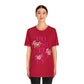 Positivity Aesthetic Flowers Inspiration Slogan Unisex Jersey Short Sleeve T-Shirt Ichaku [Perfect Gifts Selection]