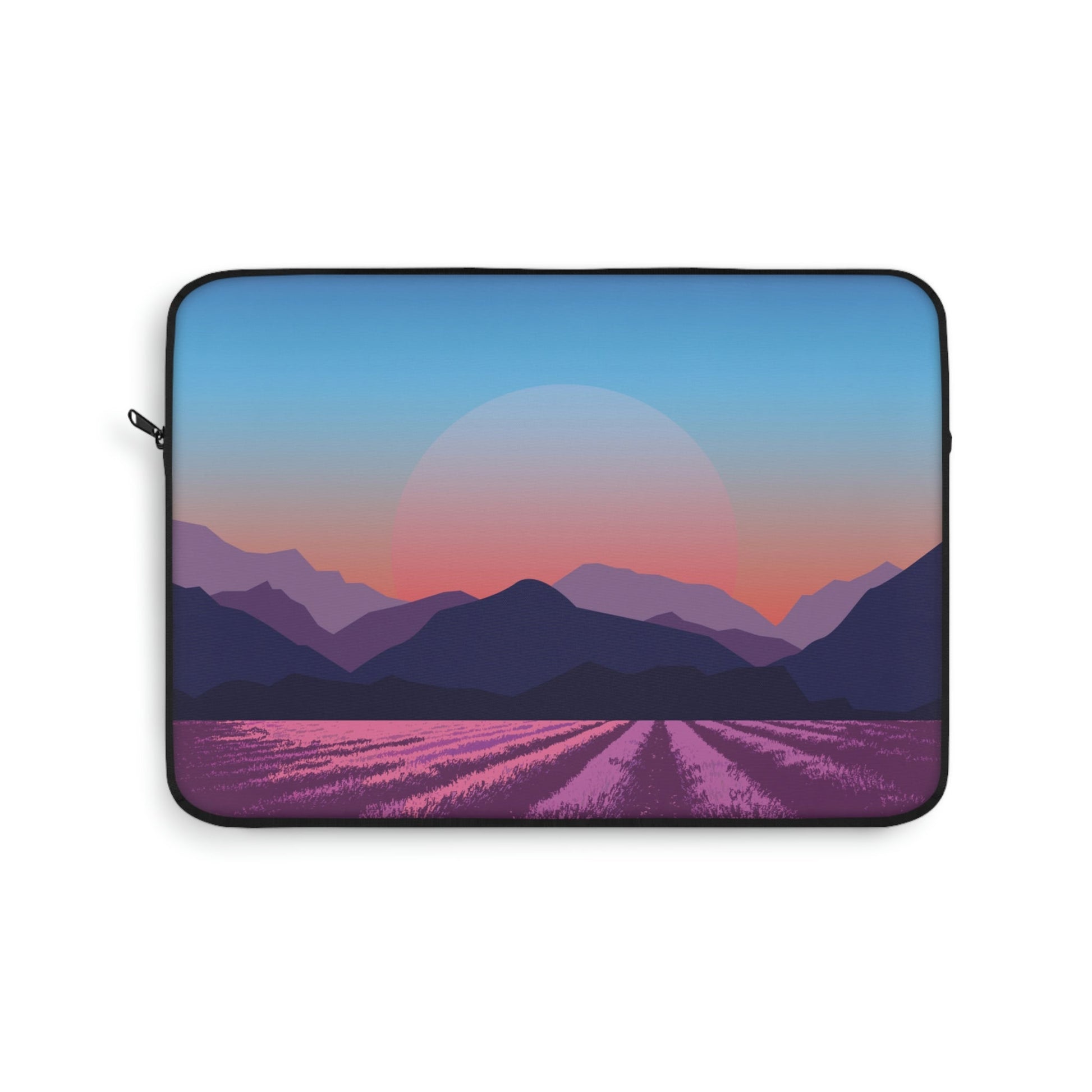 Provence Landscape Lavender Minimal Art Laptop Sleeve Ichaku [Perfect Gifts Selection]