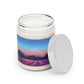 Provence Landscape Lavender Minimal Art Scented Candle Up to 60h Soy Wax 9oz Ichaku [Perfect Gifts Selection]