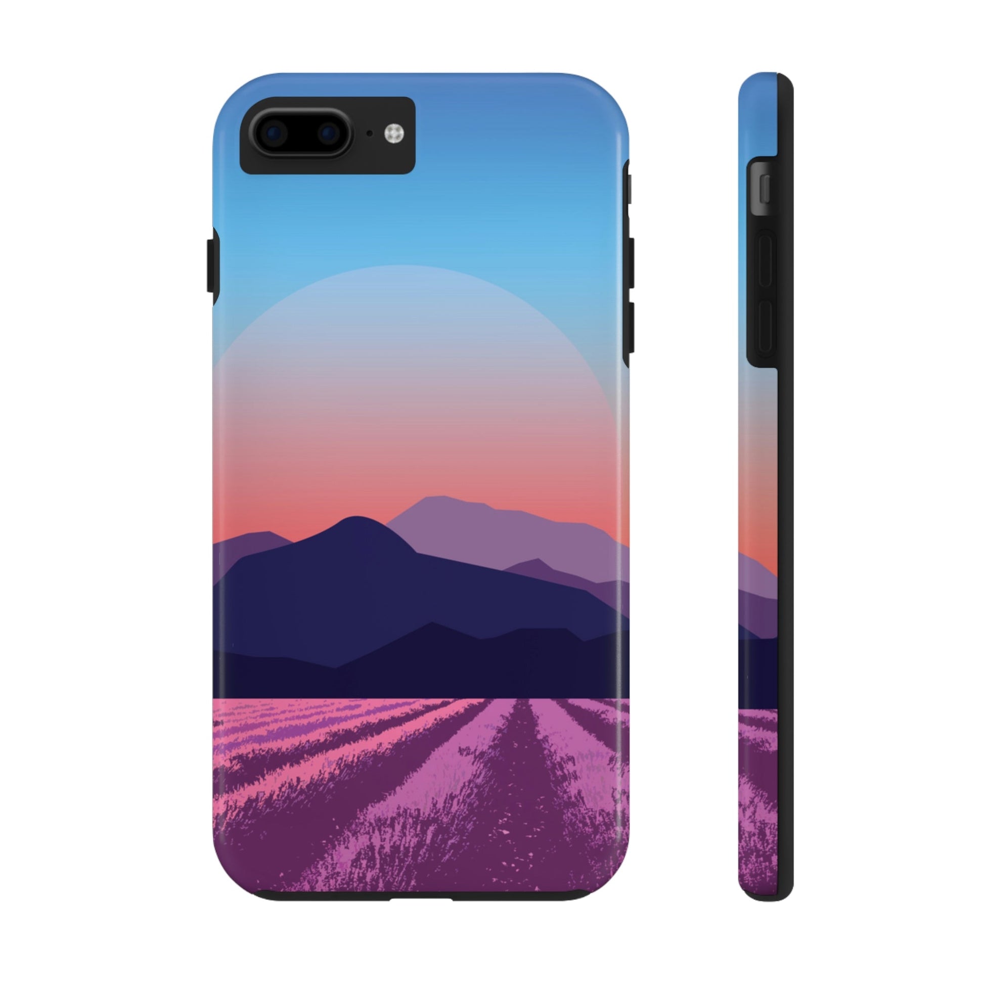 Provence Landscape Lavender Minimal Art Tough Phone Cases Case-Mate Ichaku [Perfect Gifts Selection]