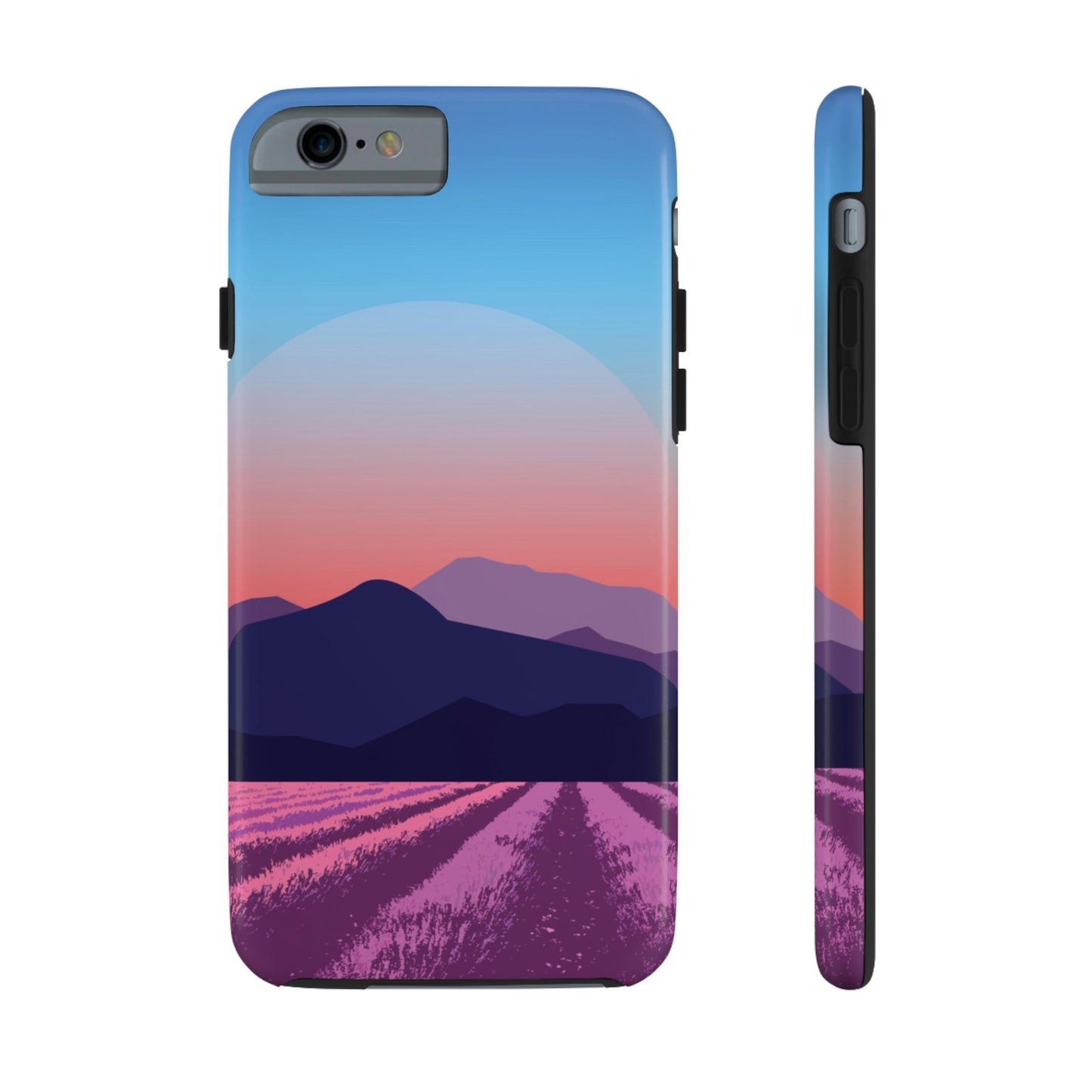 Provence Landscape Lavender Minimal Art Tough Phone Cases Case-Mate Ichaku [Perfect Gifts Selection]