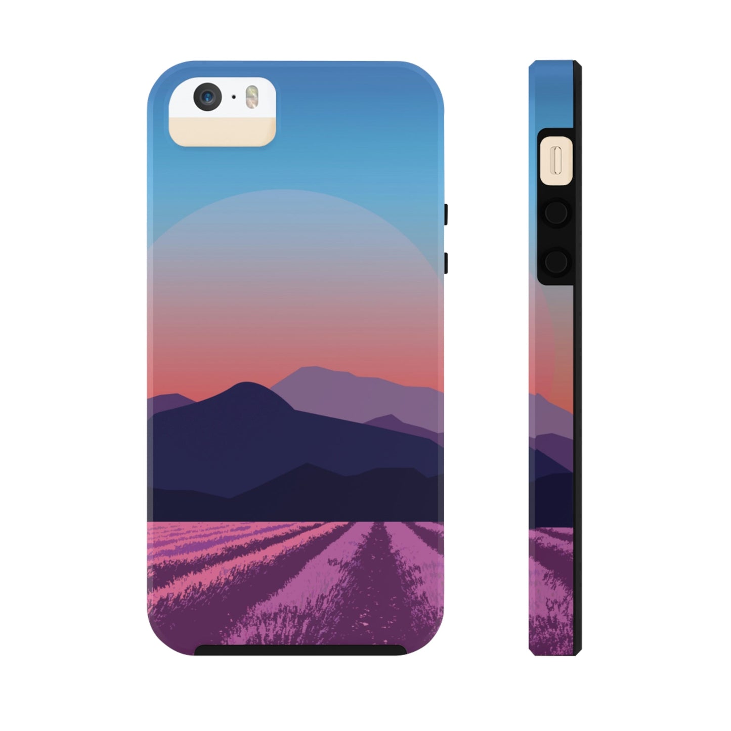Provence Landscape Lavender Minimal Art Tough Phone Cases Case-Mate Ichaku [Perfect Gifts Selection]