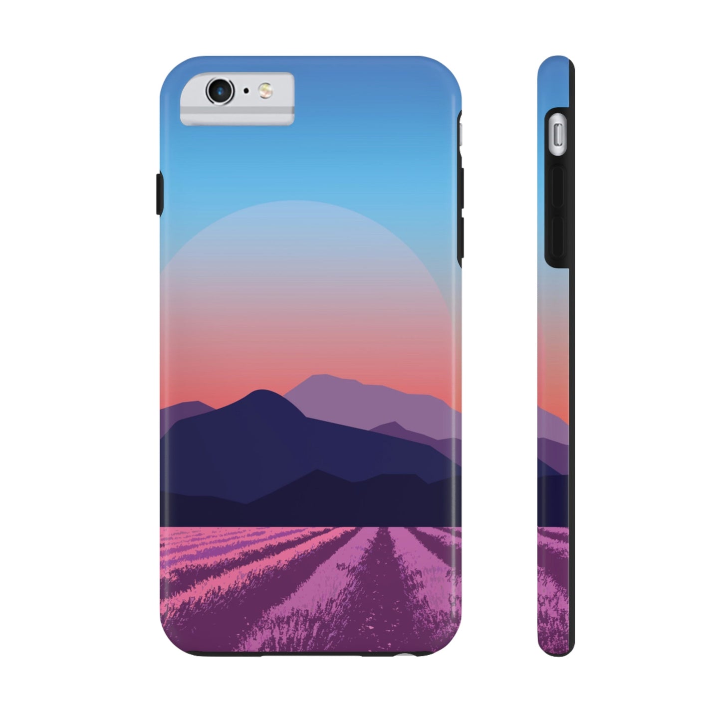 Provence Landscape Lavender Minimal Art Tough Phone Cases Case-Mate Ichaku [Perfect Gifts Selection]