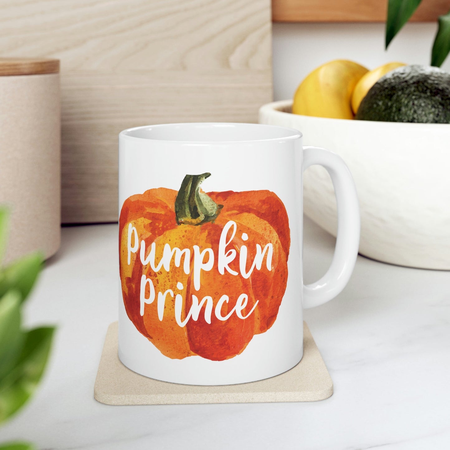 Pumpkin Halloween Prince Spooky Monster Jack O Lantern Ceramic Mug 11oz Ichaku [Perfect Gifts Selection]