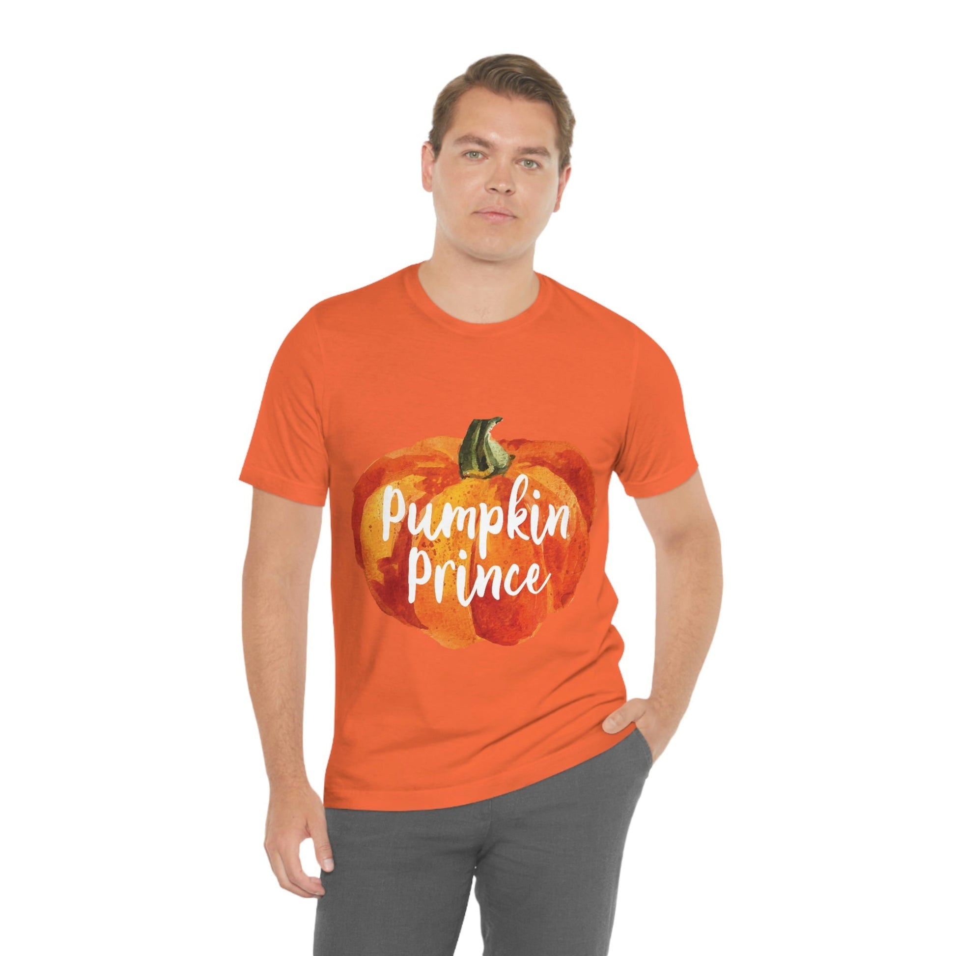 Pumpkin Halloween Prince Spooky Monster Jack O Lantern Unisex Jersey Short Sleeve T-Shirt Ichaku [Perfect Gifts Selection]