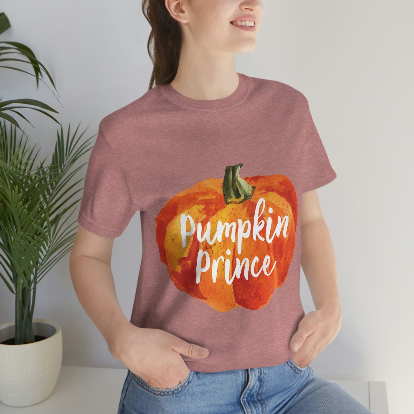 Pumpkin Halloween Prince Spooky Monster Jack O Lantern Unisex Jersey Short Sleeve T-Shirt Ichaku [Perfect Gifts Selection]