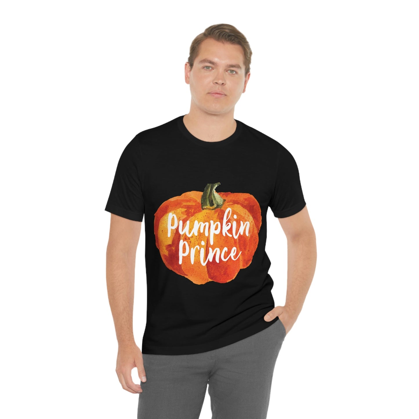 Pumpkin Halloween Prince Spooky Monster Jack O Lantern Unisex Jersey Short Sleeve T-Shirt Ichaku [Perfect Gifts Selection]