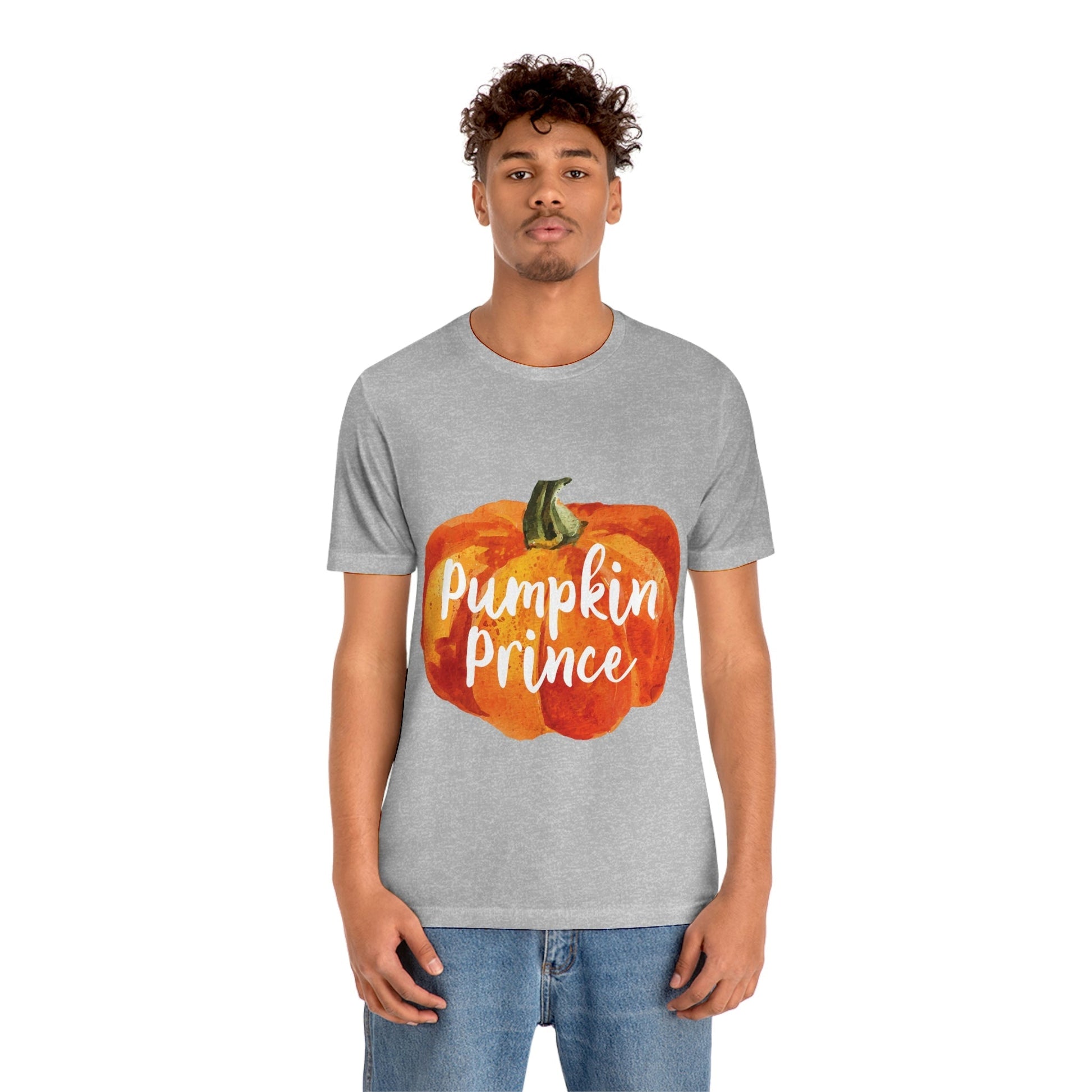 Pumpkin Halloween Prince Spooky Monster Jack O Lantern Unisex Jersey Short Sleeve T-Shirt Ichaku [Perfect Gifts Selection]