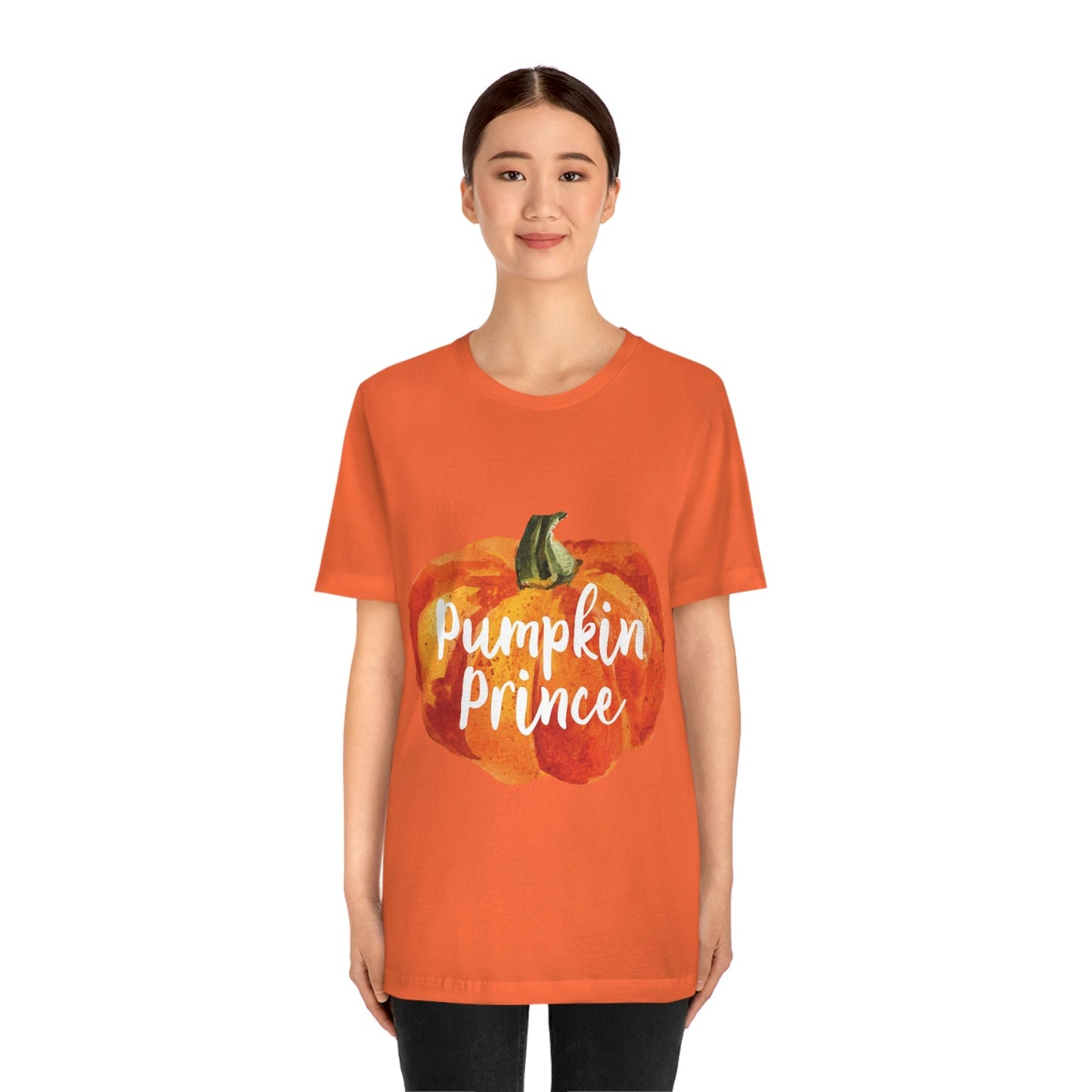 Pumpkin Halloween Prince Spooky Monster Jack O Lantern Unisex Jersey Short Sleeve T-Shirt Ichaku [Perfect Gifts Selection]