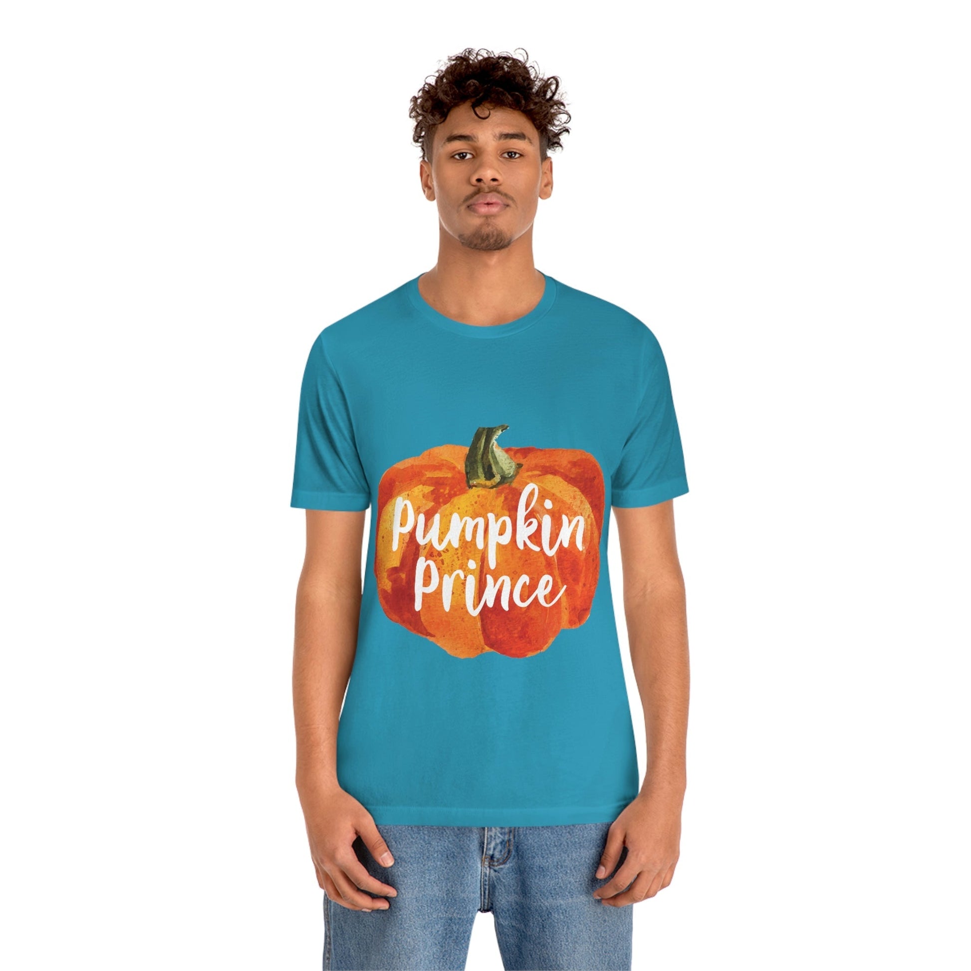 Pumpkin Halloween Prince Spooky Monster Jack O Lantern Unisex Jersey Short Sleeve T-Shirt Ichaku [Perfect Gifts Selection]