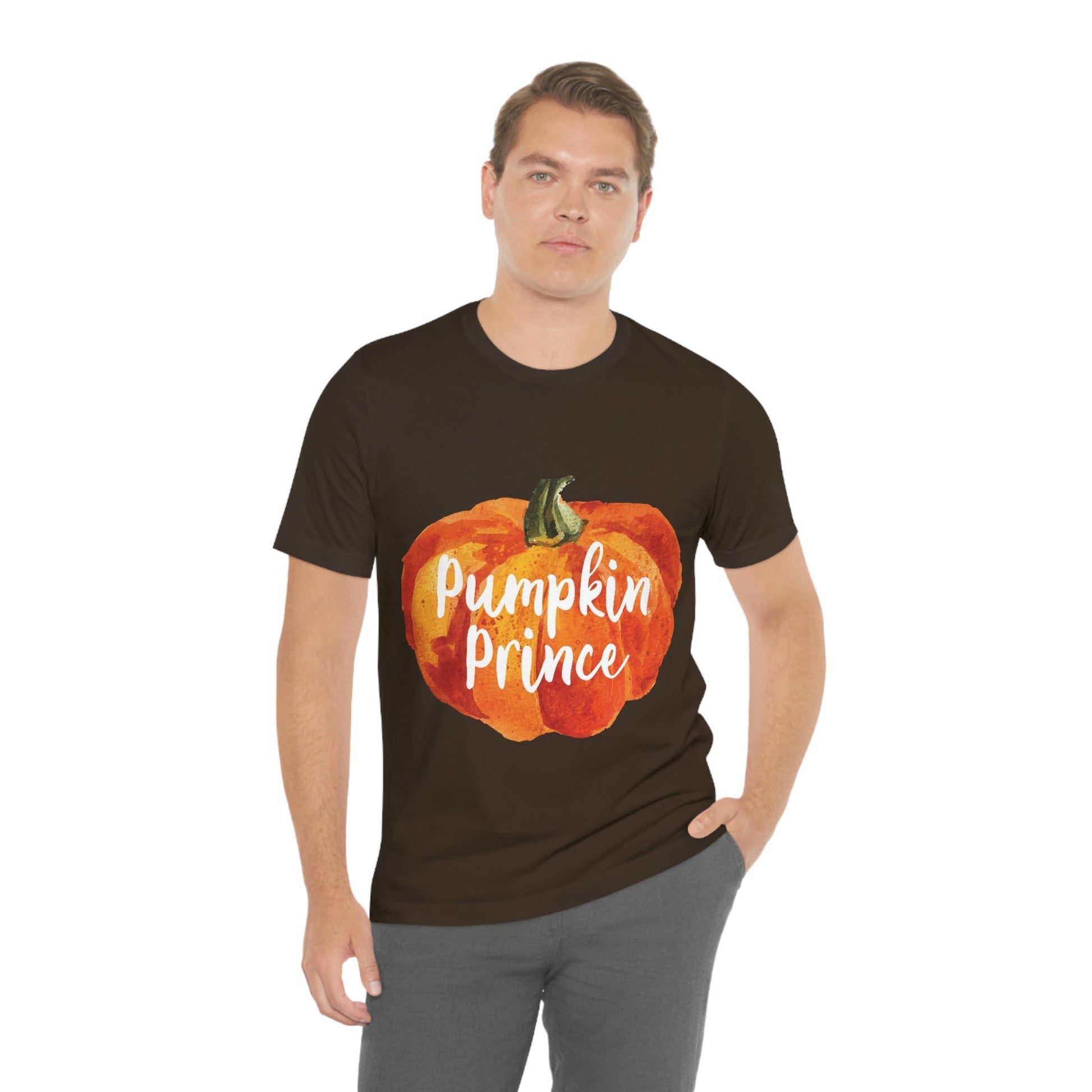 Pumpkin Halloween Prince Spooky Monster Jack O Lantern Unisex Jersey Short Sleeve T-Shirt Ichaku [Perfect Gifts Selection]