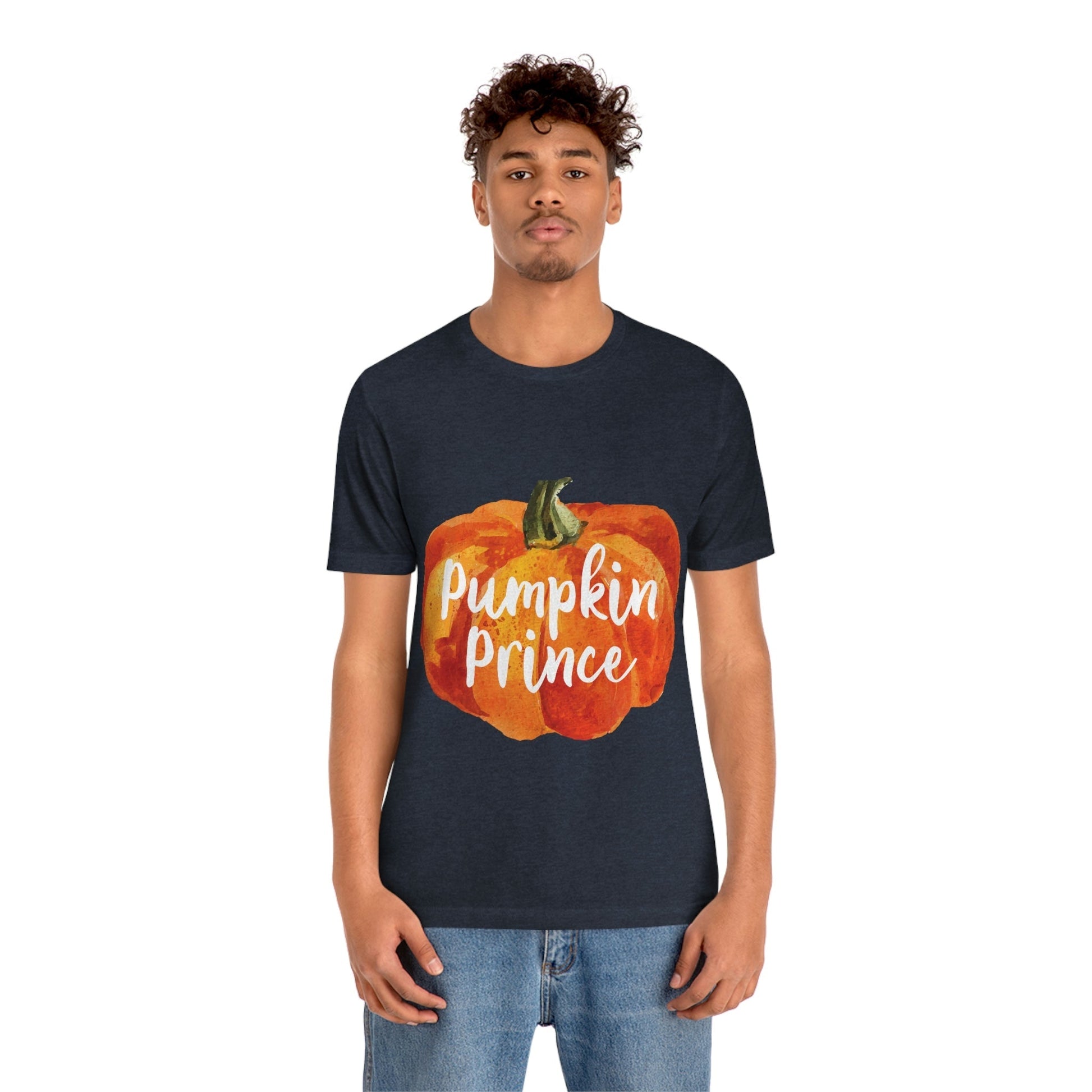 Pumpkin Halloween Prince Spooky Monster Jack O Lantern Unisex Jersey Short Sleeve T-Shirt Ichaku [Perfect Gifts Selection]