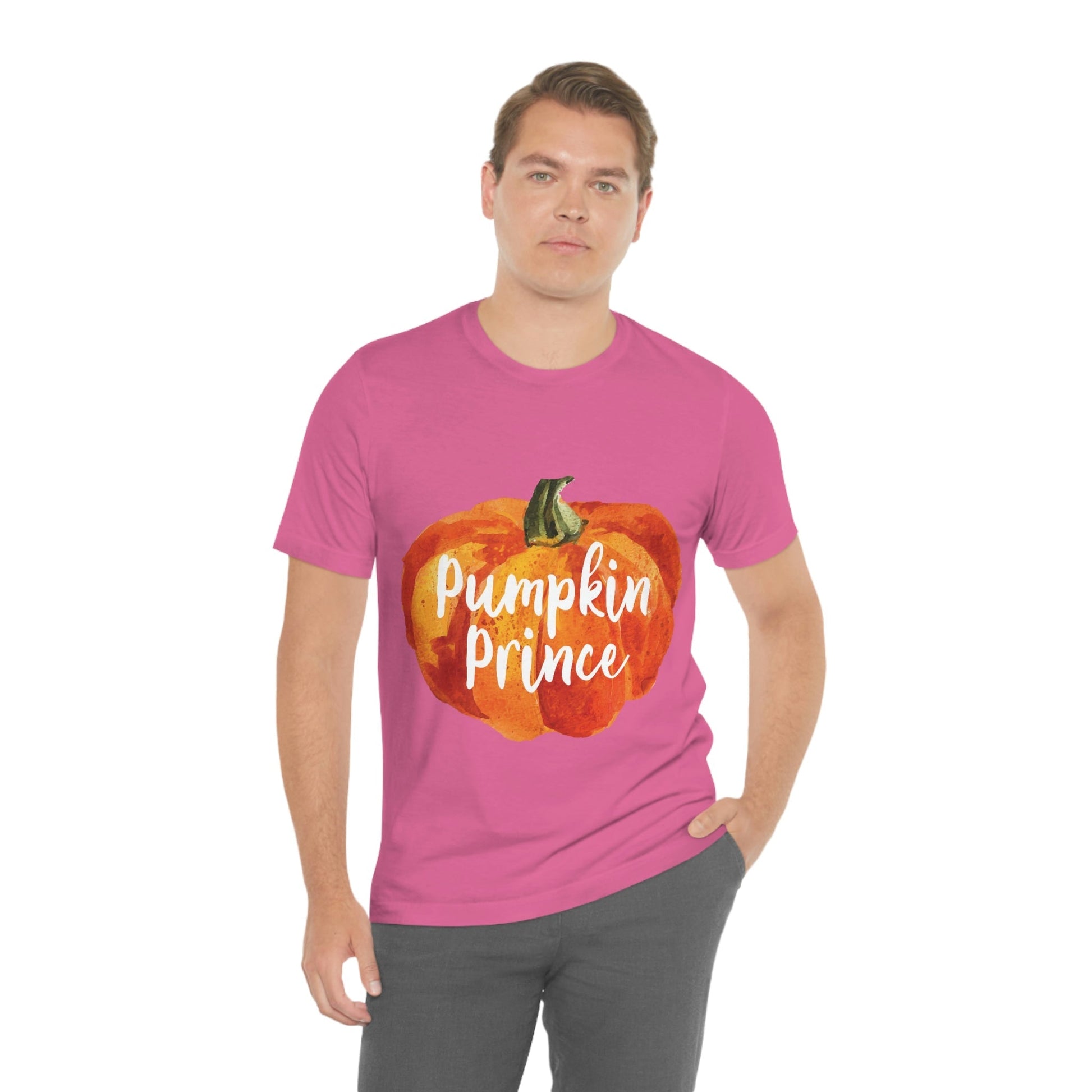 Pumpkin Halloween Prince Spooky Monster Jack O Lantern Unisex Jersey Short Sleeve T-Shirt Ichaku [Perfect Gifts Selection]