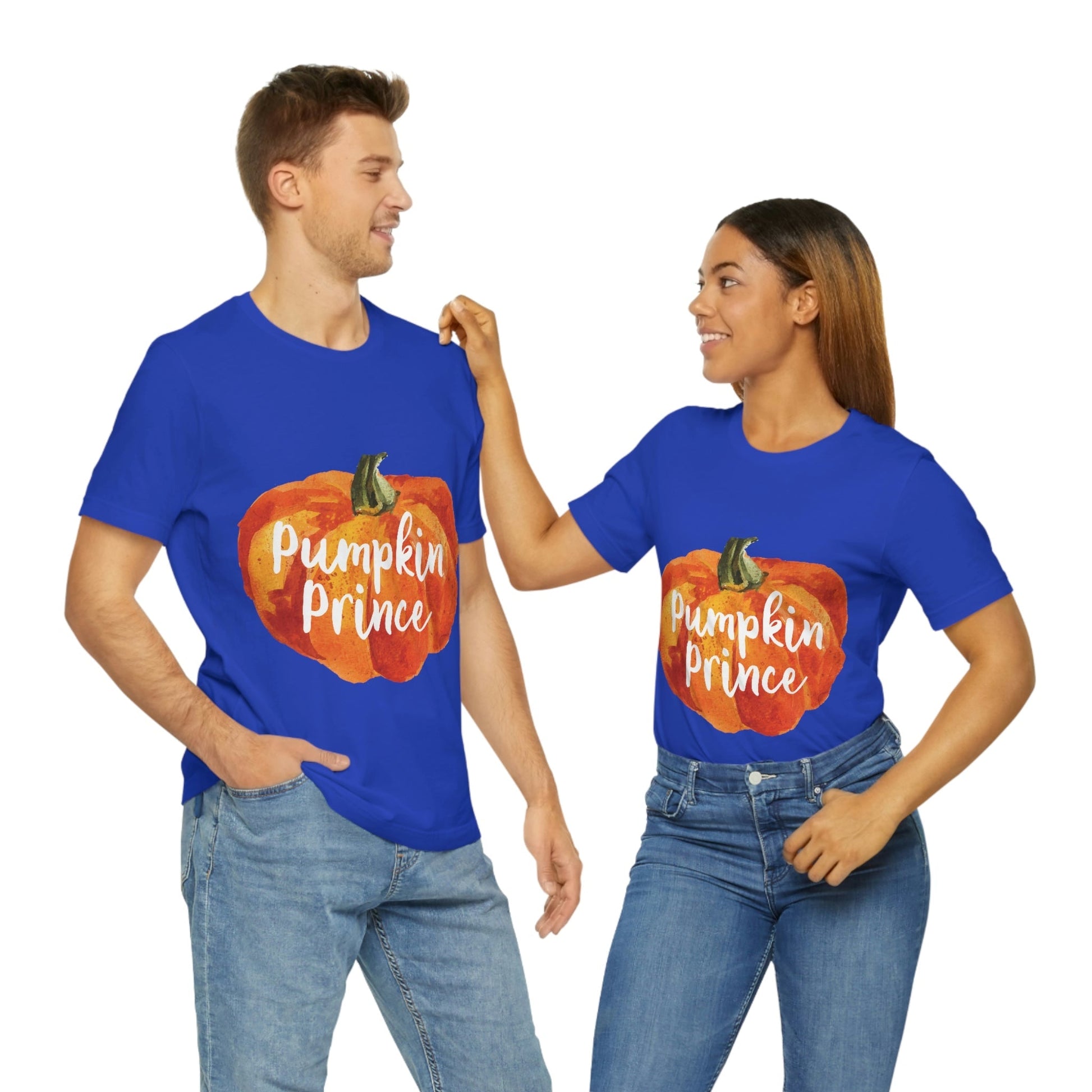 Pumpkin Halloween Prince Spooky Monster Jack O Lantern Unisex Jersey Short Sleeve T-Shirt Ichaku [Perfect Gifts Selection]