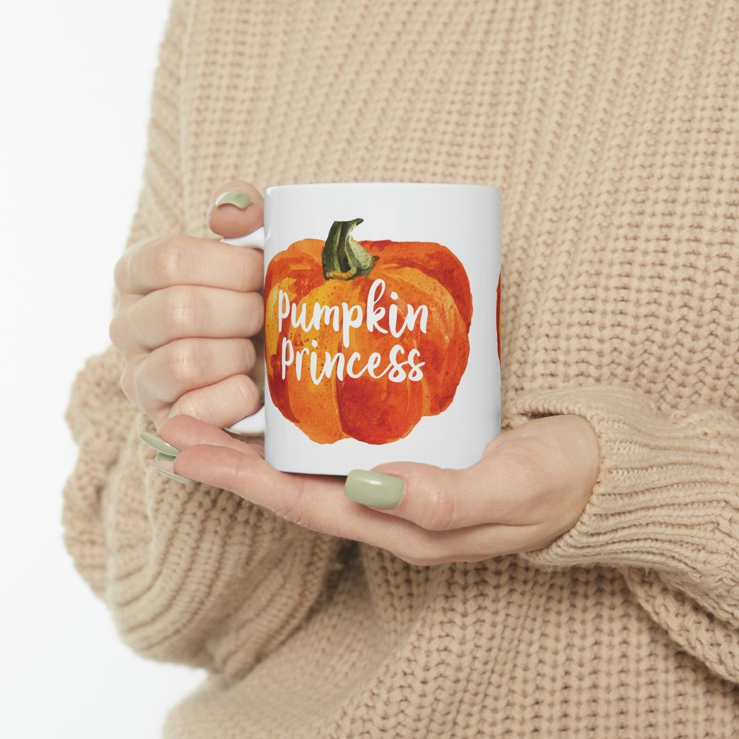 Pumpkin Halloween Princess Spooky Monster Jack O Lantern Ceramic Mug 11oz Ichaku [Perfect Gifts Selection]