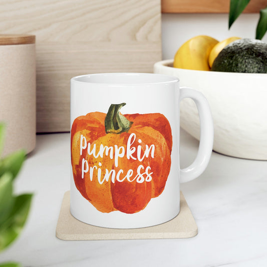 Pumpkin Halloween Princess Spooky Monster Jack O Lantern Ceramic Mug 11oz Ichaku [Perfect Gifts Selection]