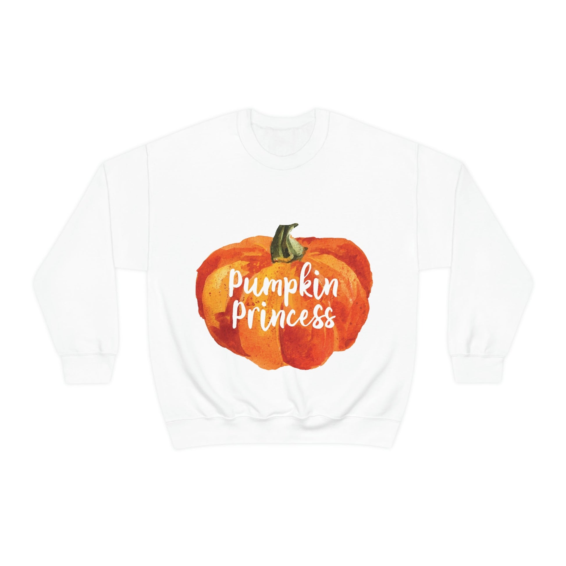 Pumpkin Halloween Princess Spooky Monster Jack O Lantern Unisex Heavy Blend™ Crewneck Sweatshirt Ichaku [Perfect Gifts Selection]