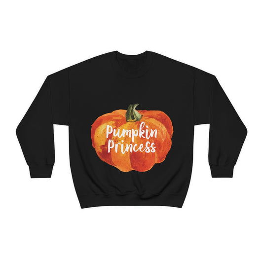 Pumpkin Halloween Princess Spooky Monster Jack O Lantern Unisex Heavy Blend™ Crewneck Sweatshirt Ichaku [Perfect Gifts Selection]