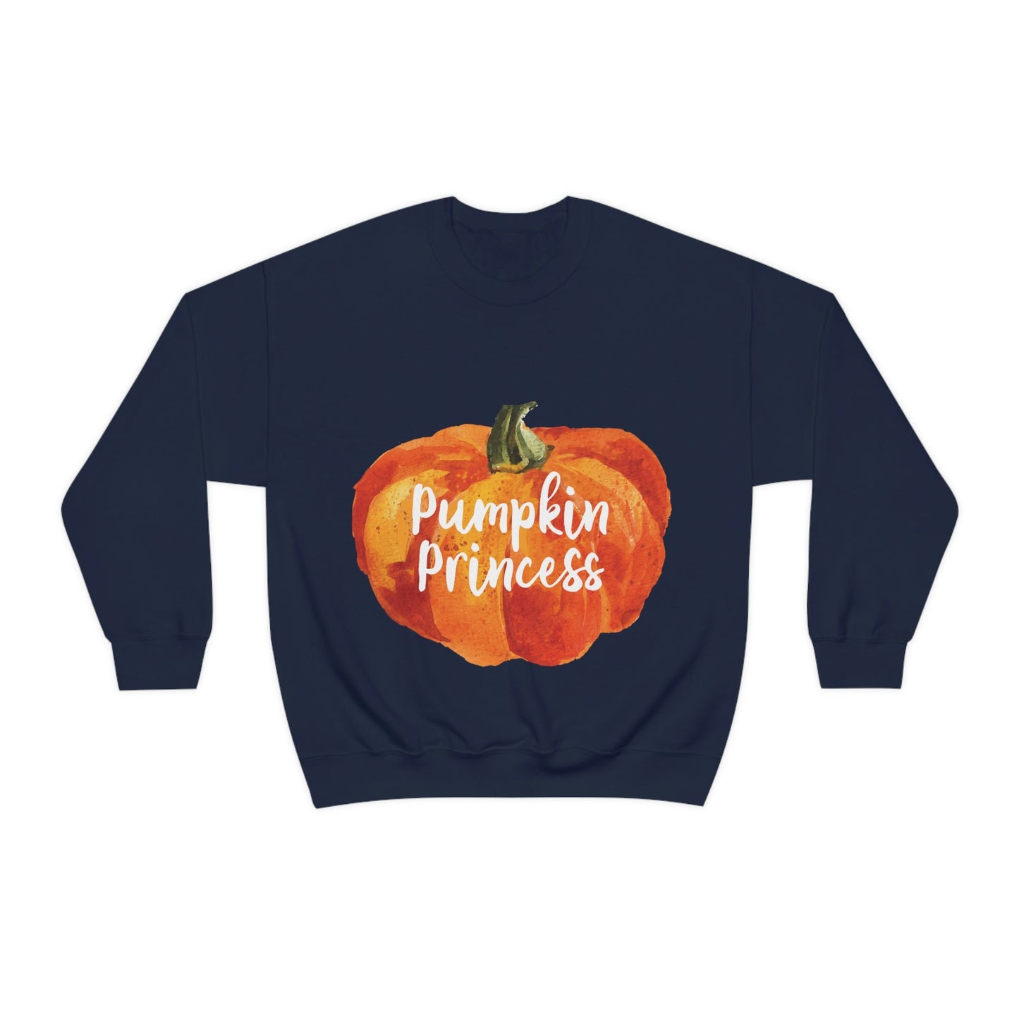 Pumpkin Halloween Princess Spooky Monster Jack O Lantern Unisex Heavy Blend™ Crewneck Sweatshirt Ichaku [Perfect Gifts Selection]