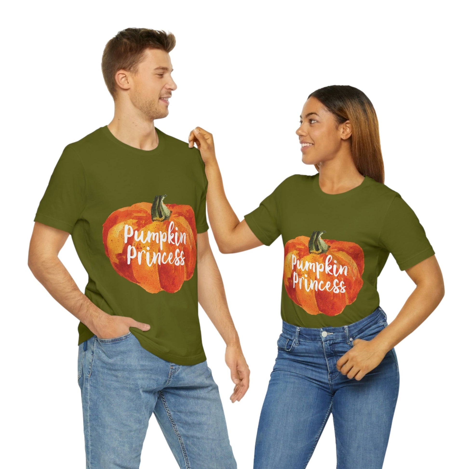 Pumpkin Halloween Princess Spooky Monster Jack O Lantern Unisex Jersey Short Sleeve T-Shirt Ichaku [Perfect Gifts Selection]