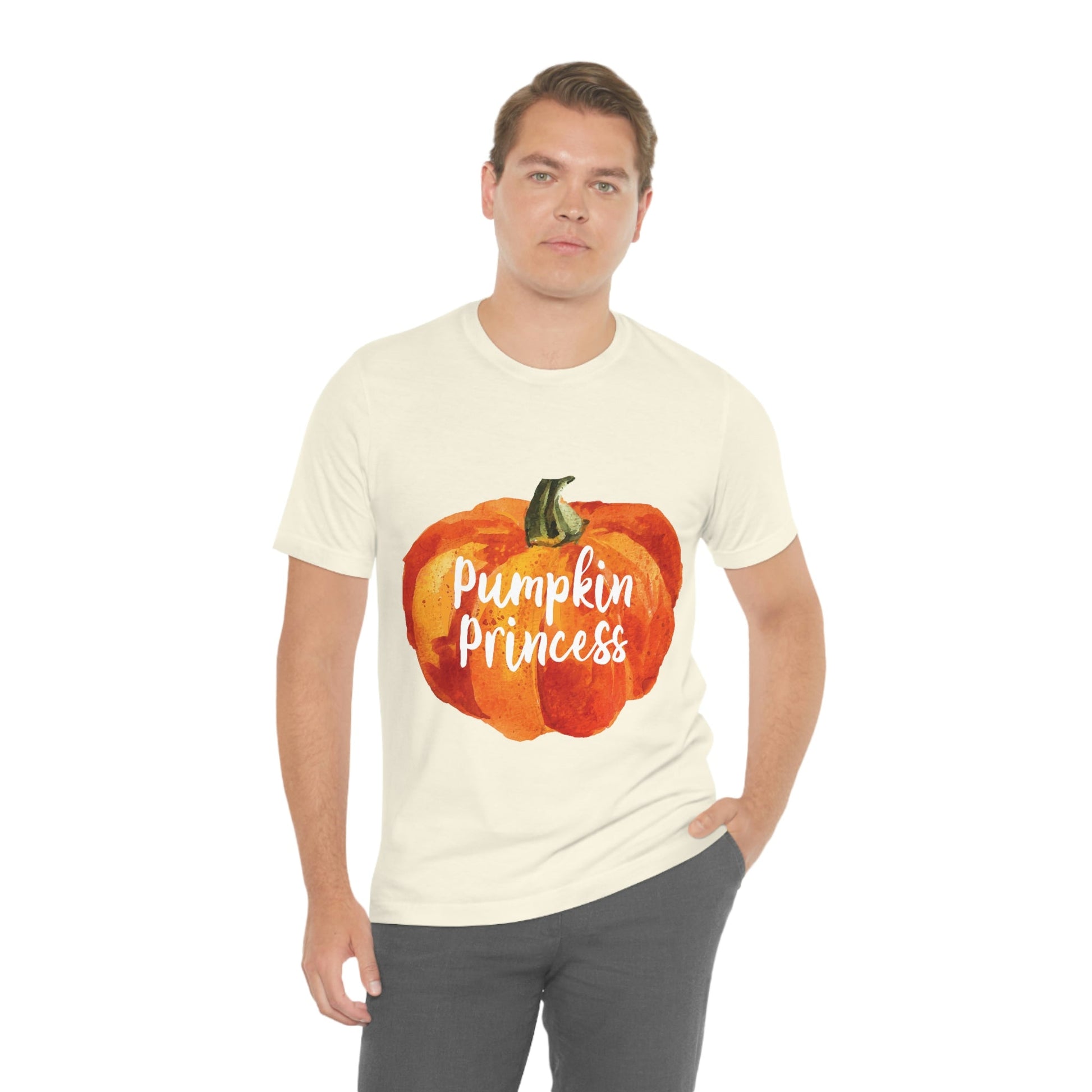 Pumpkin Halloween Princess Spooky Monster Jack O Lantern Unisex Jersey Short Sleeve T-Shirt Ichaku [Perfect Gifts Selection]