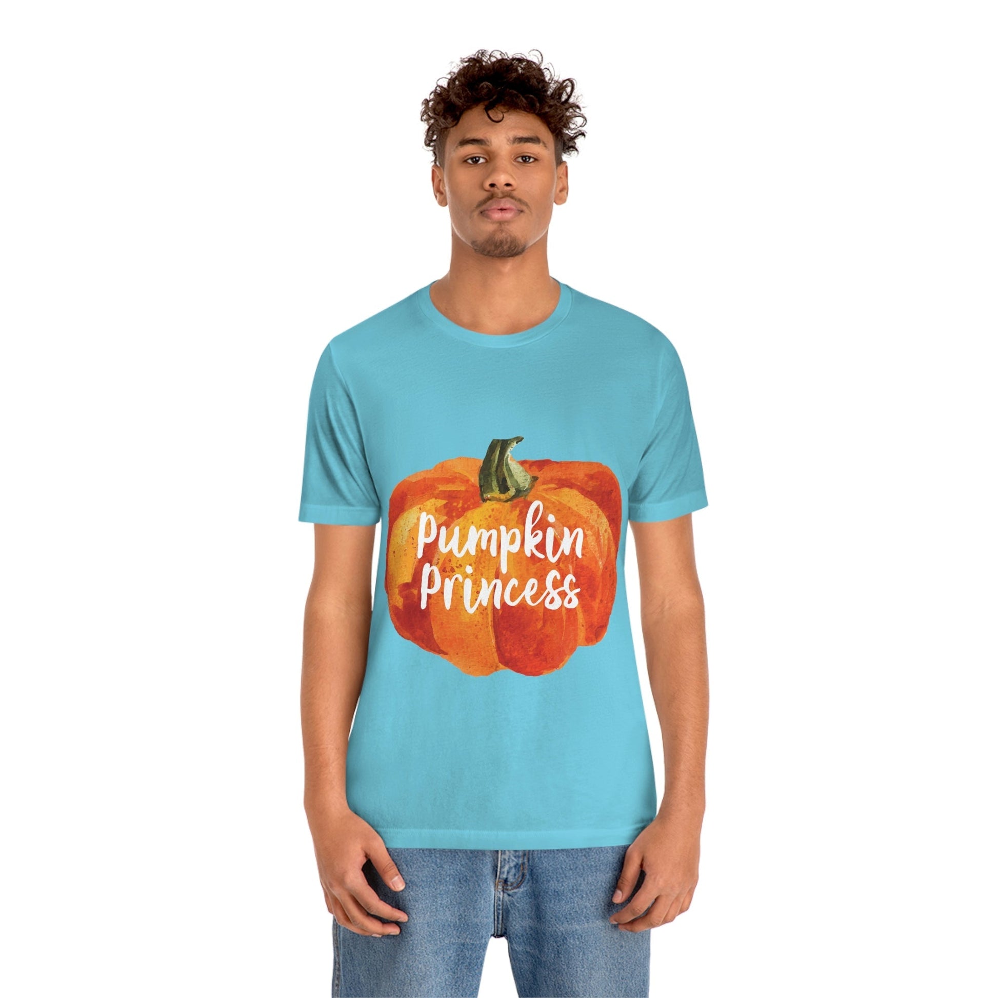 Pumpkin Halloween Princess Spooky Monster Jack O Lantern Unisex Jersey Short Sleeve T-Shirt Ichaku [Perfect Gifts Selection]