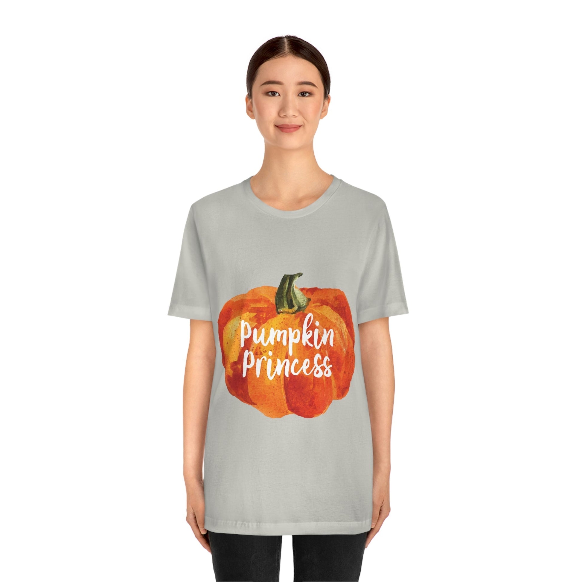 Pumpkin Halloween Princess Spooky Monster Jack O Lantern Unisex Jersey Short Sleeve T-Shirt Ichaku [Perfect Gifts Selection]