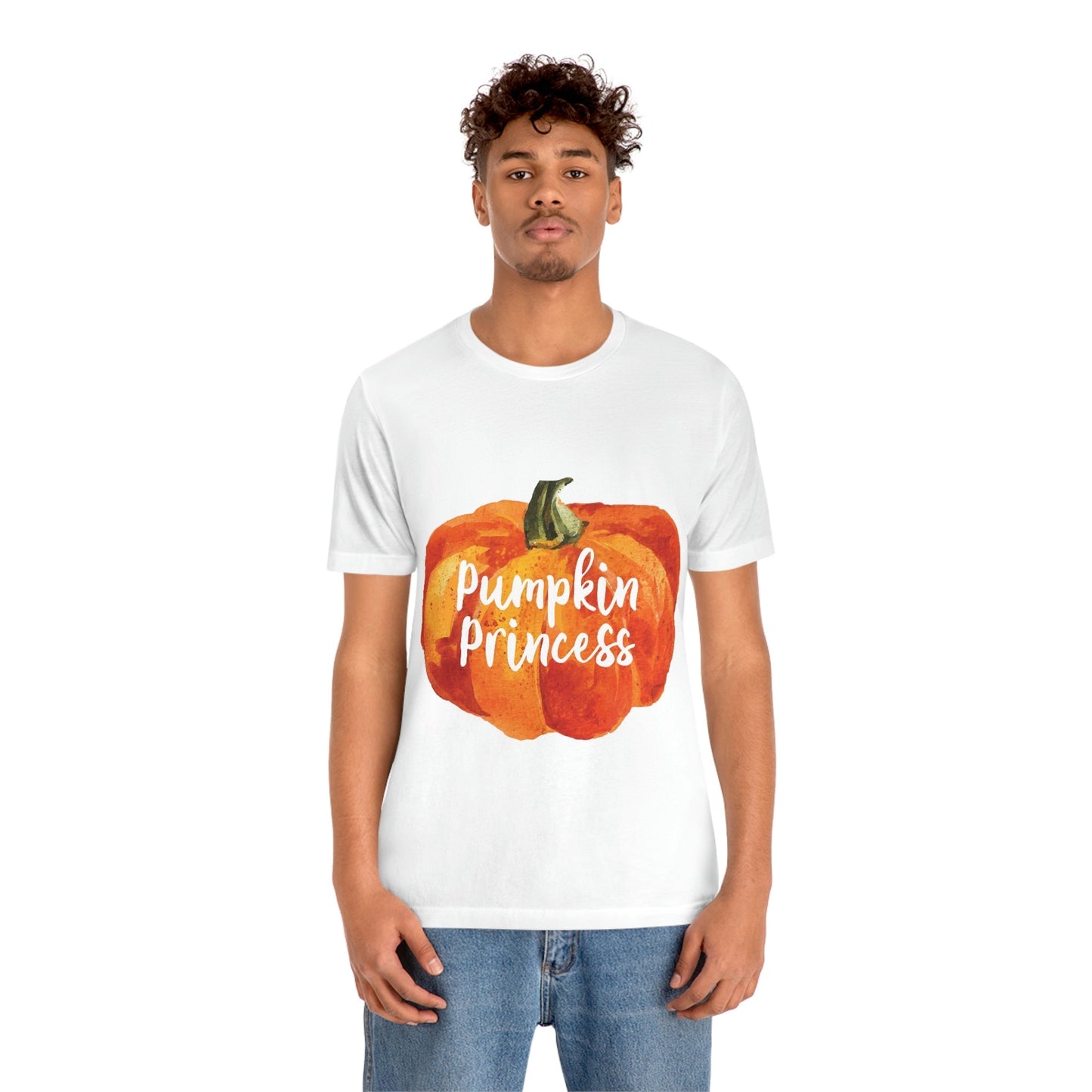 Pumpkin Halloween Princess Spooky Monster Jack O Lantern Unisex Jersey Short Sleeve T-Shirt Ichaku [Perfect Gifts Selection]