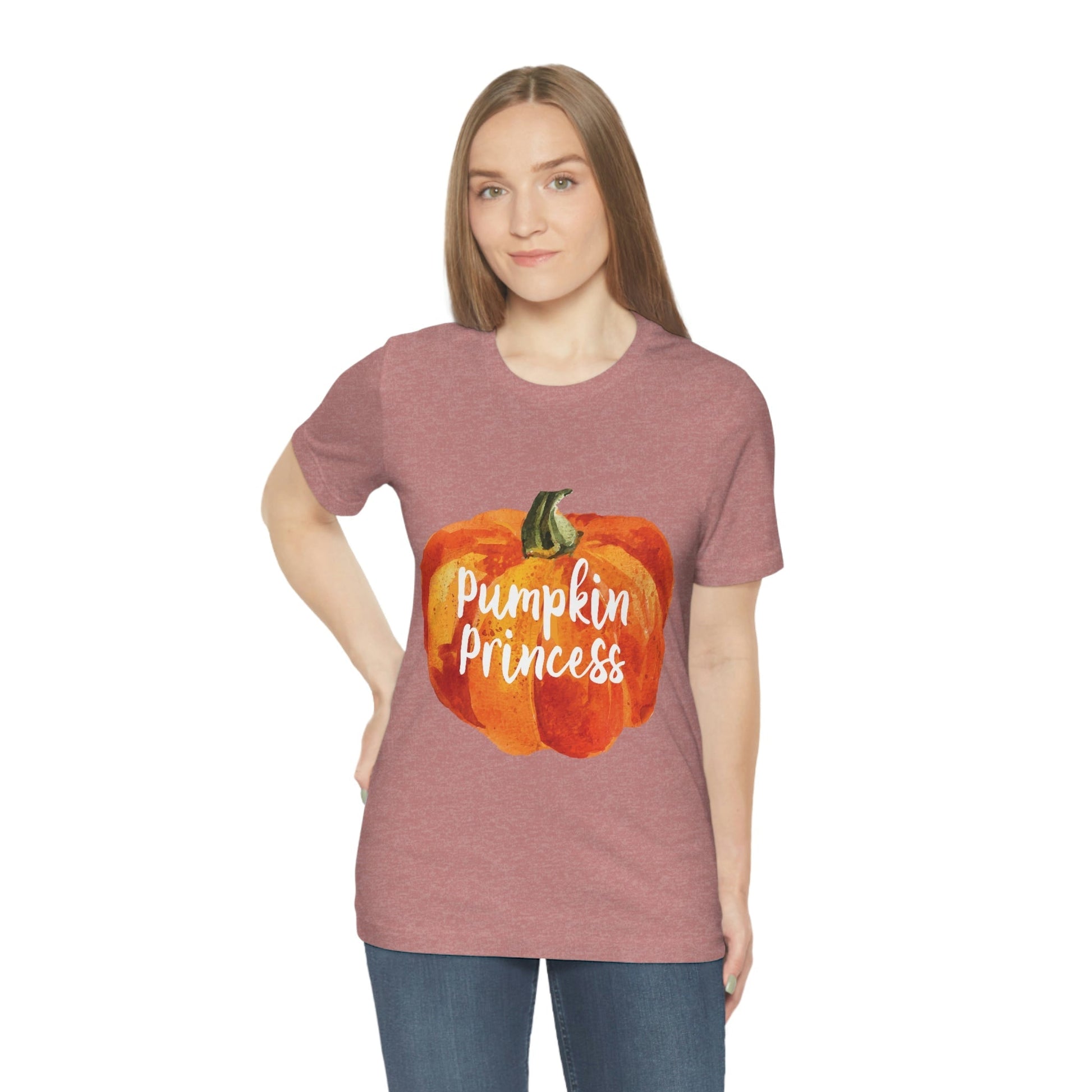 Pumpkin Halloween Princess Spooky Monster Jack O Lantern Unisex Jersey Short Sleeve T-Shirt Ichaku [Perfect Gifts Selection]