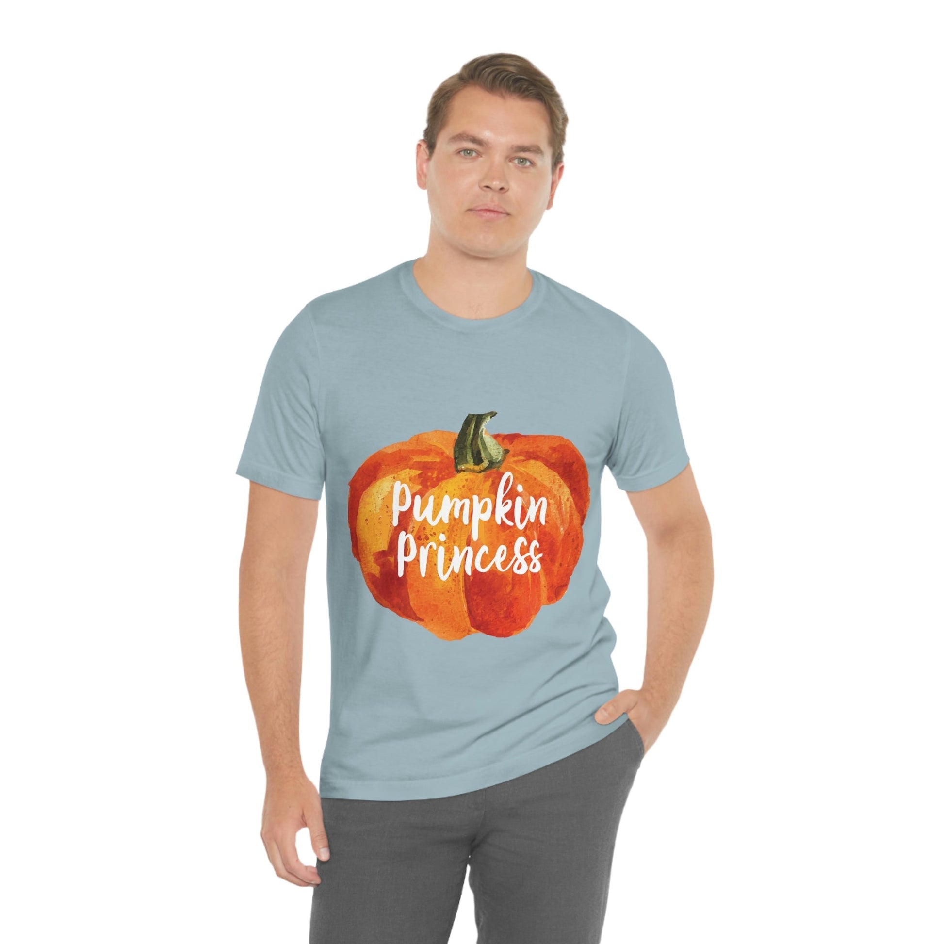 Pumpkin Halloween Princess Spooky Monster Jack O Lantern Unisex Jersey Short Sleeve T-Shirt Ichaku [Perfect Gifts Selection]