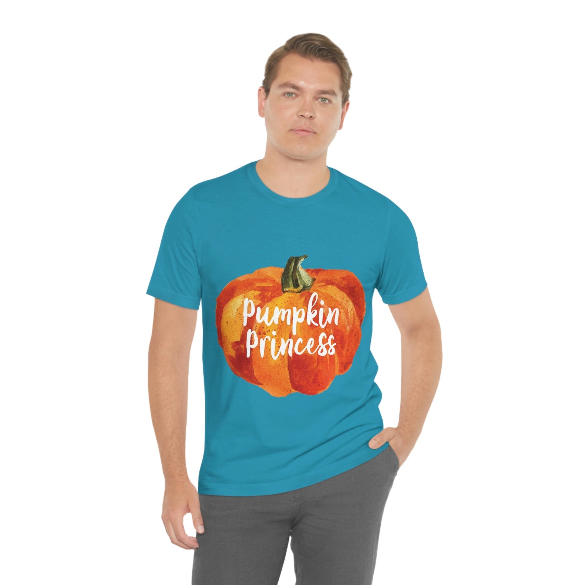 Pumpkin Halloween Princess Spooky Monster Jack O Lantern Unisex Jersey Short Sleeve T-Shirt Ichaku [Perfect Gifts Selection]