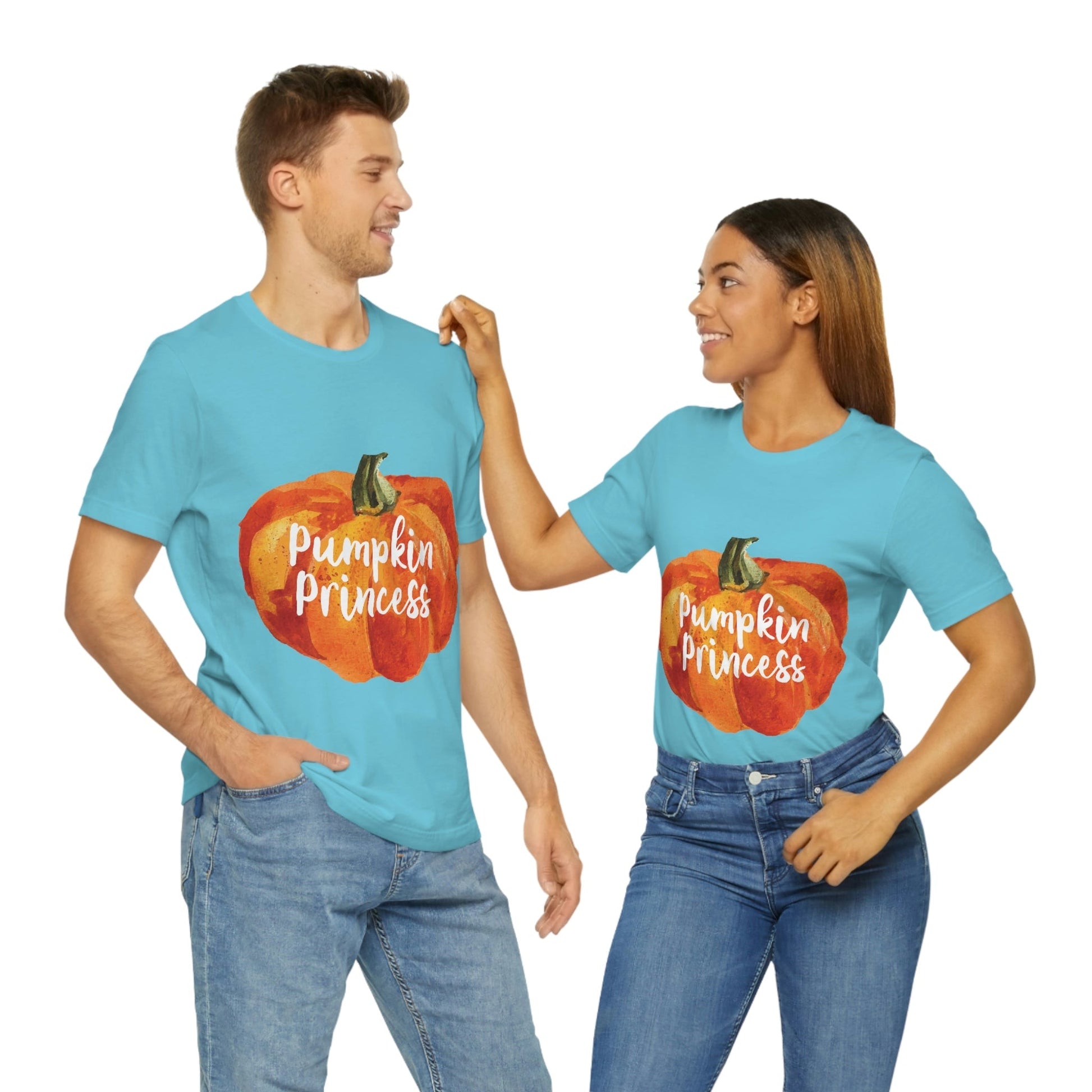 Pumpkin Halloween Princess Spooky Monster Jack O Lantern Unisex Jersey Short Sleeve T-Shirt Ichaku [Perfect Gifts Selection]