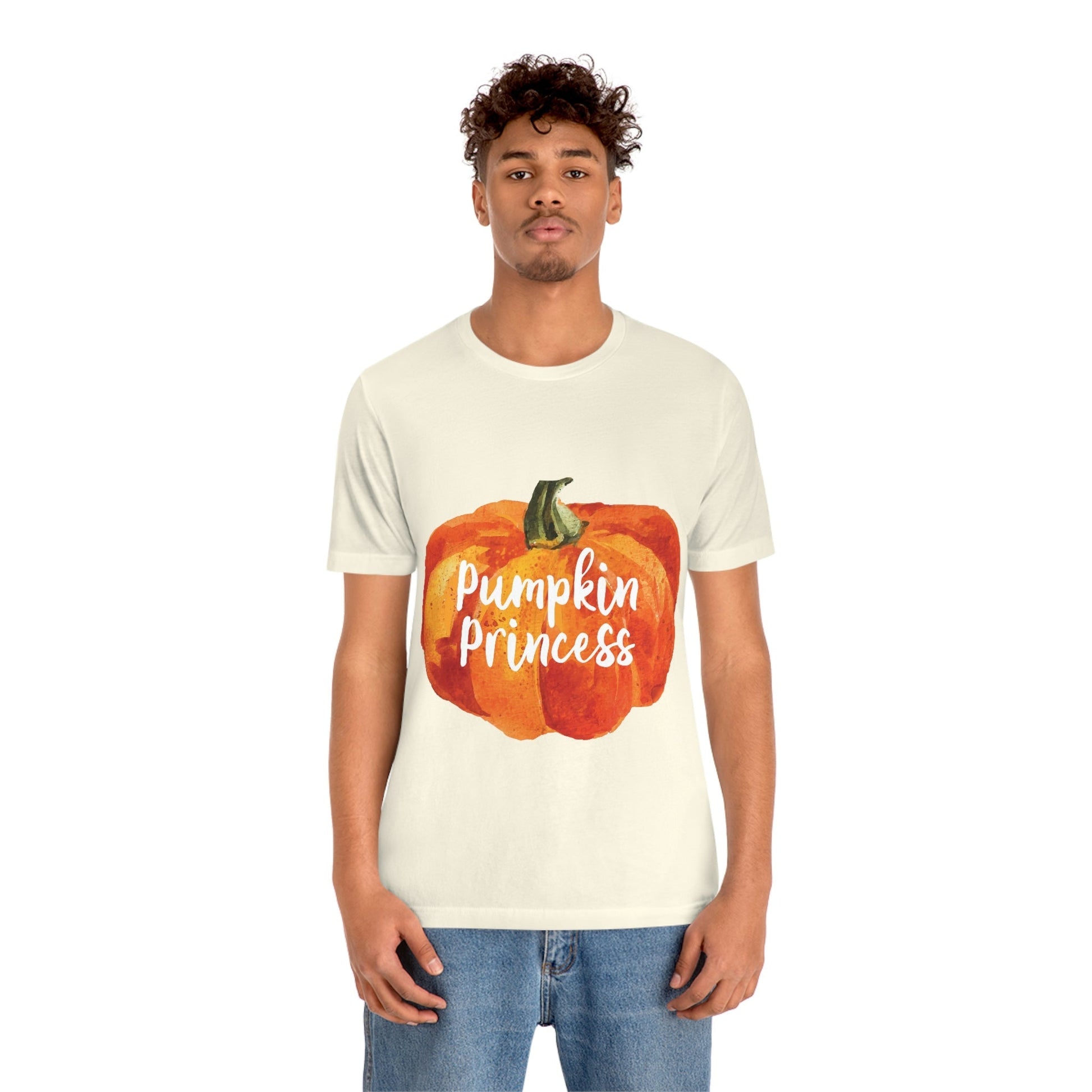 Pumpkin Halloween Princess Spooky Monster Jack O Lantern Unisex Jersey Short Sleeve T-Shirt Ichaku [Perfect Gifts Selection]