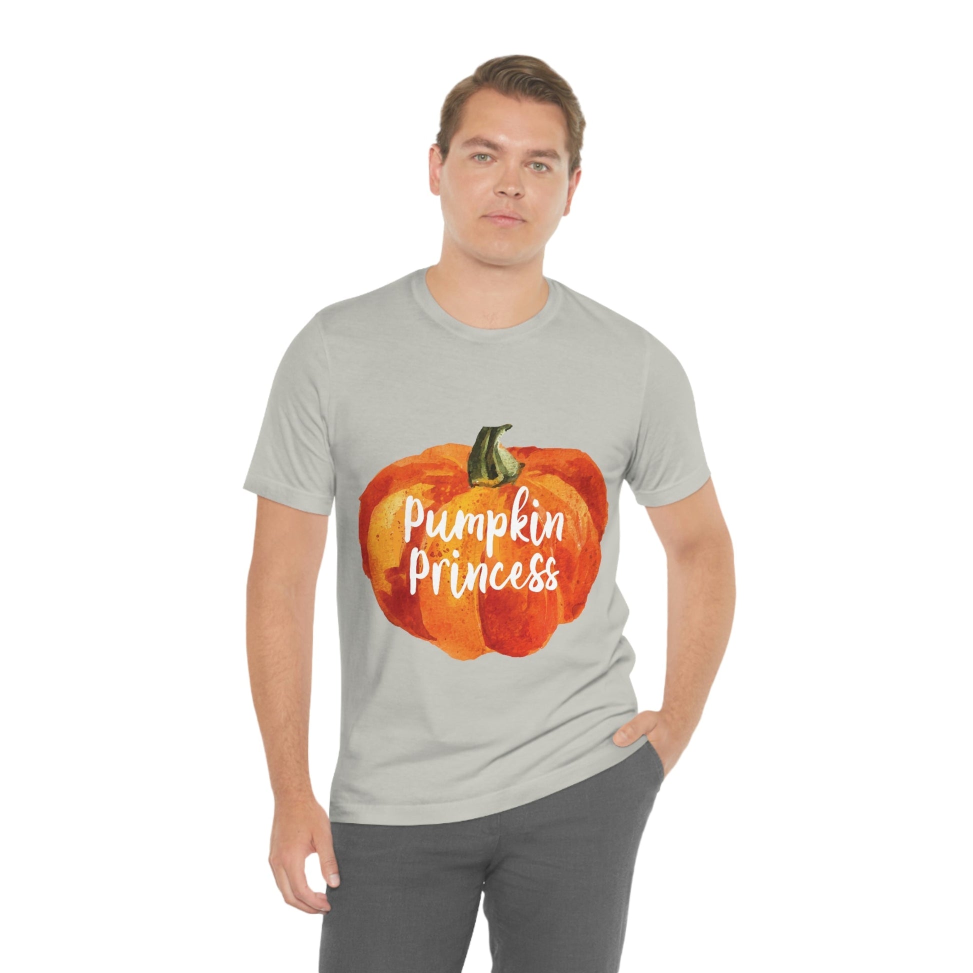 Pumpkin Halloween Princess Spooky Monster Jack O Lantern Unisex Jersey Short Sleeve T-Shirt Ichaku [Perfect Gifts Selection]