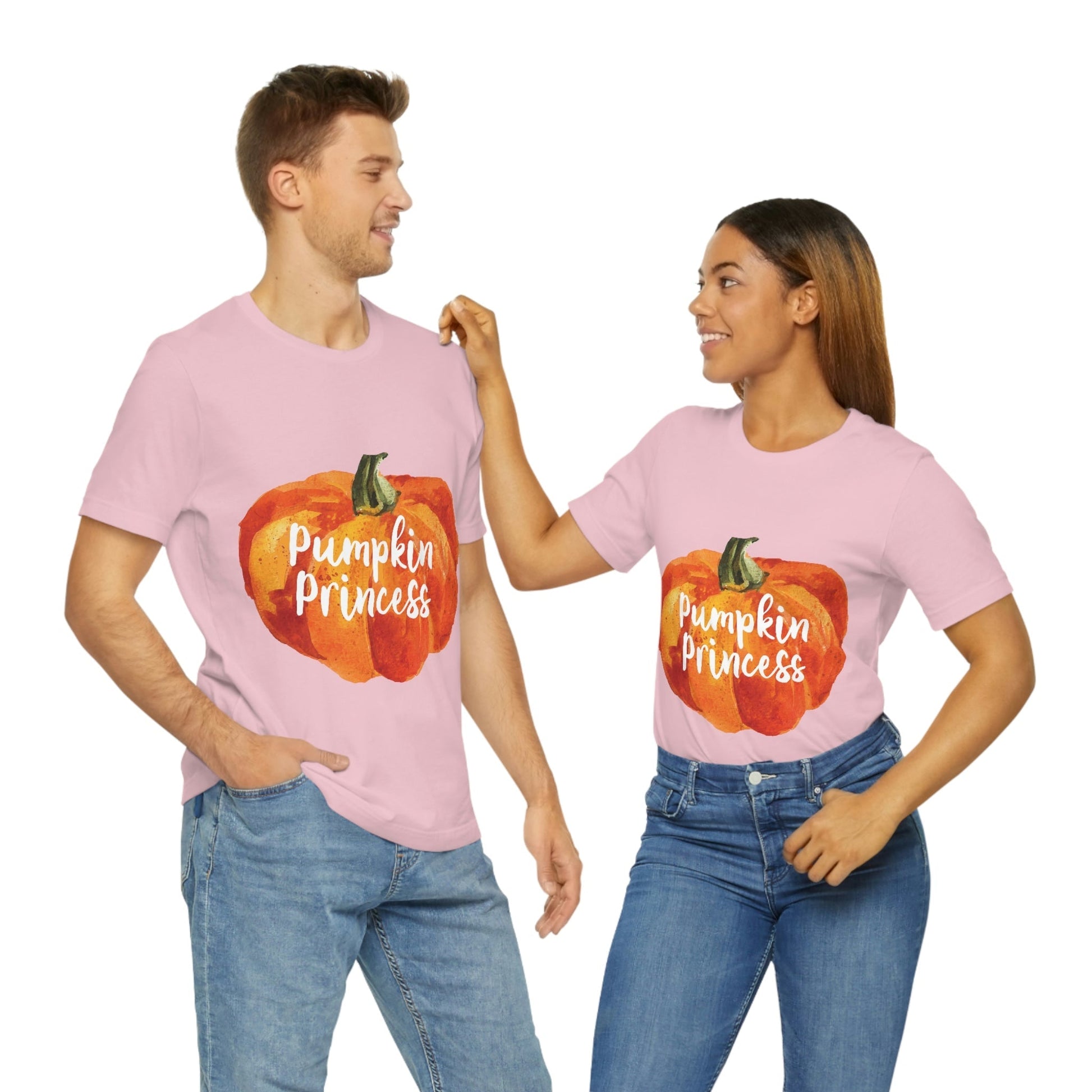 Pumpkin Halloween Princess Spooky Monster Jack O Lantern Unisex Jersey Short Sleeve T-Shirt Ichaku [Perfect Gifts Selection]