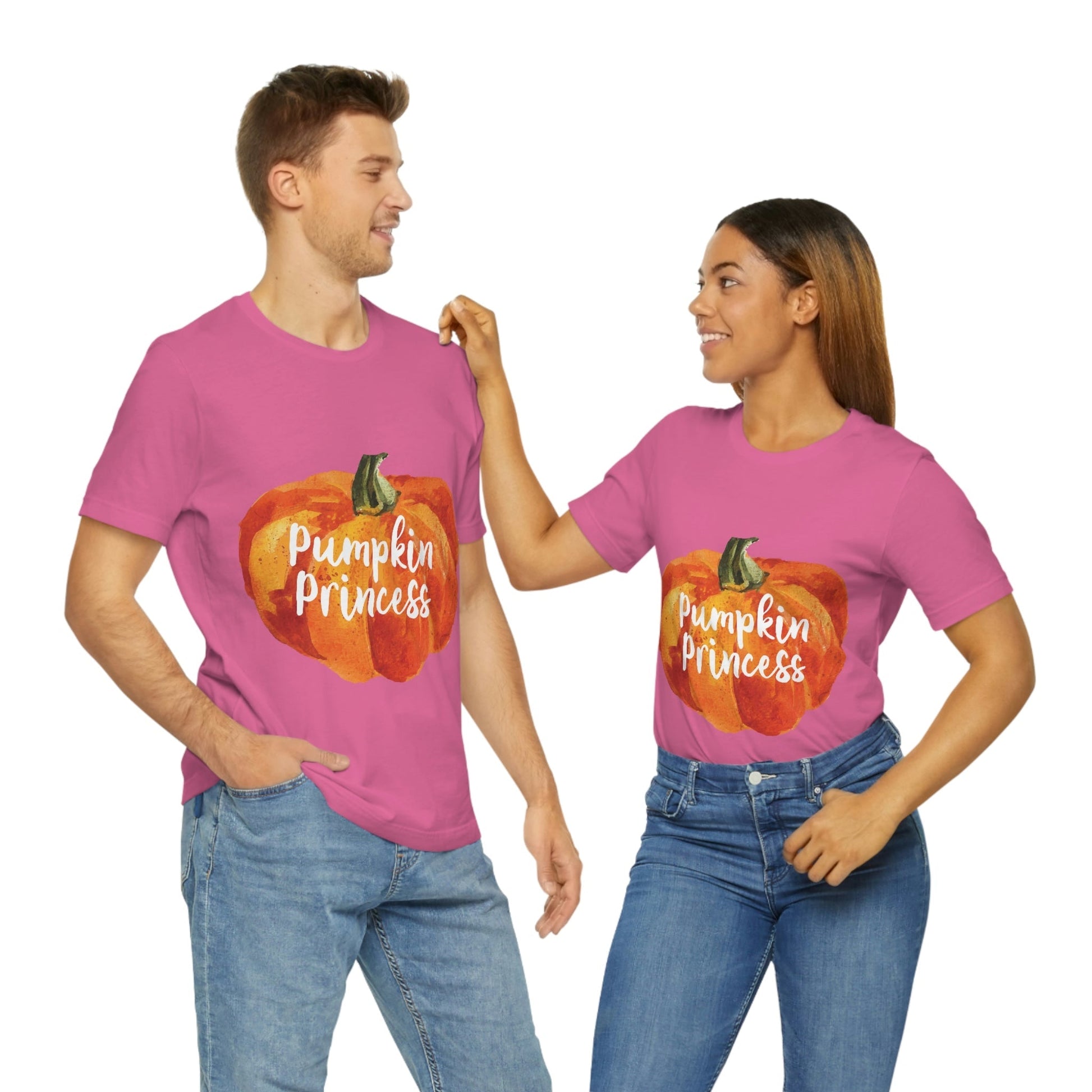 Pumpkin Halloween Princess Spooky Monster Jack O Lantern Unisex Jersey Short Sleeve T-Shirt Ichaku [Perfect Gifts Selection]