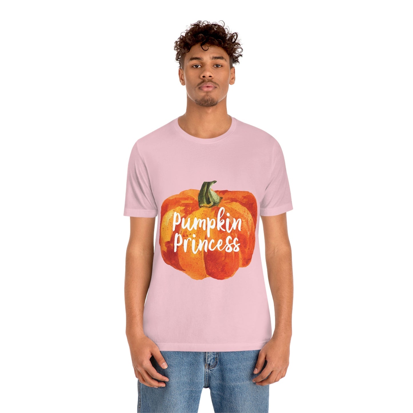 Pumpkin Halloween Princess Spooky Monster Jack O Lantern Unisex Jersey Short Sleeve T-Shirt Ichaku [Perfect Gifts Selection]