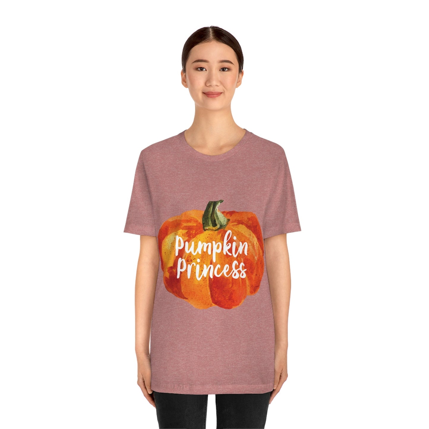 Pumpkin Halloween Princess Spooky Monster Jack O Lantern Unisex Jersey Short Sleeve T-Shirt Ichaku [Perfect Gifts Selection]