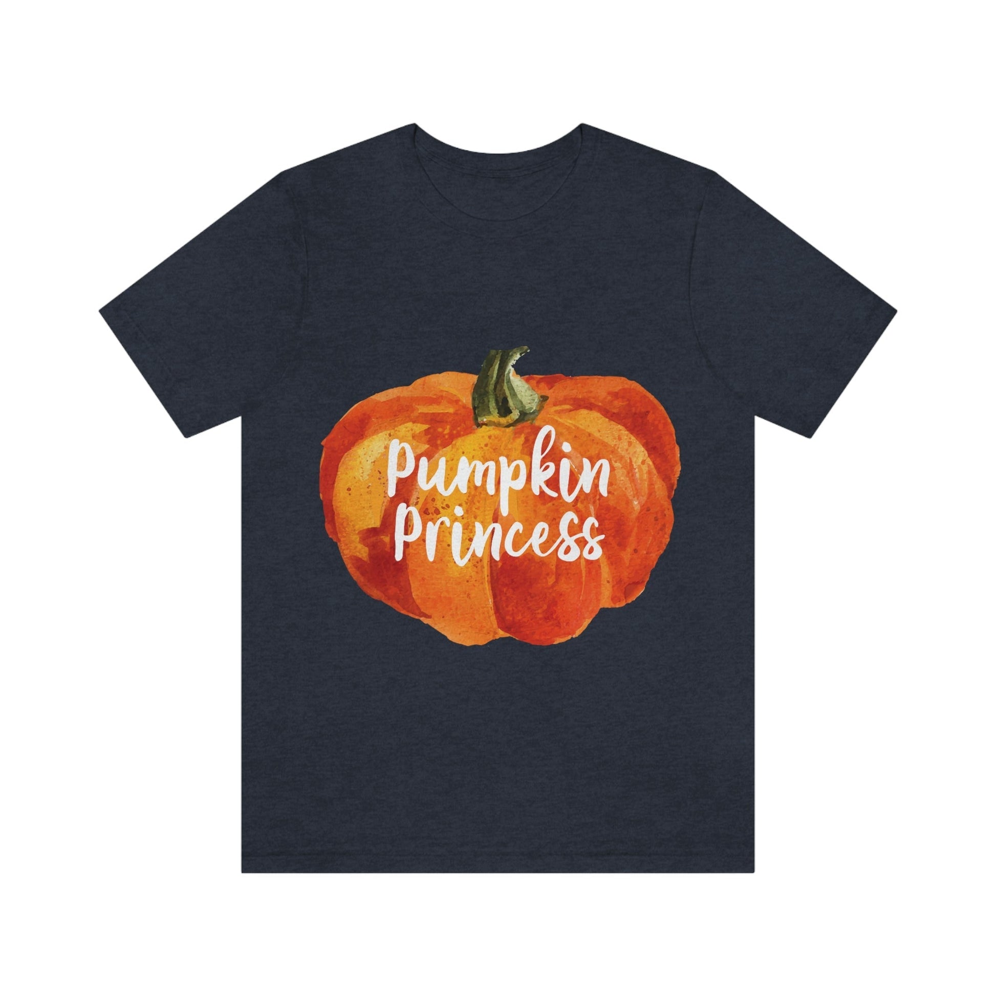 Pumpkin Halloween Princess Spooky Monster Jack O Lantern Unisex Jersey Short Sleeve T-Shirt Ichaku [Perfect Gifts Selection]